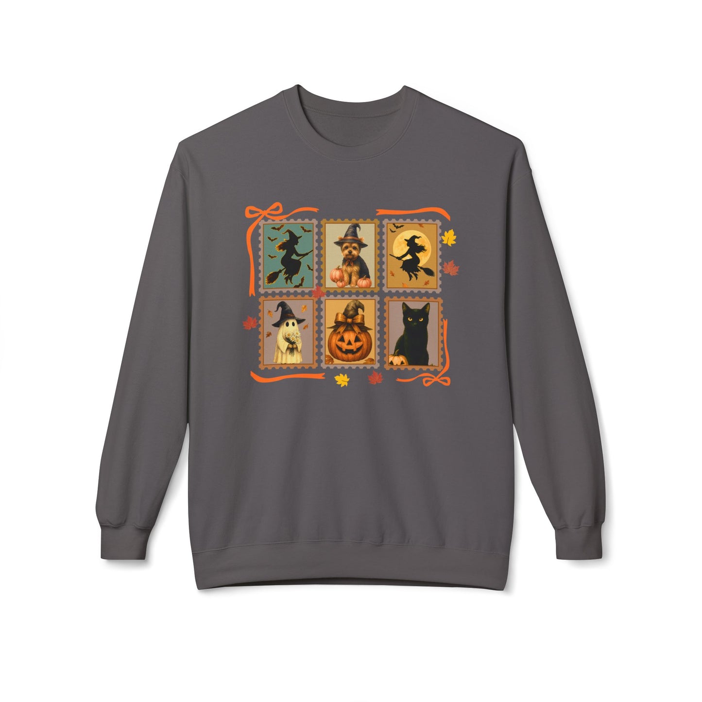 Halloween Yorkie Lover Stamp Sweatshirt – Personalized Halloween Pet Edition