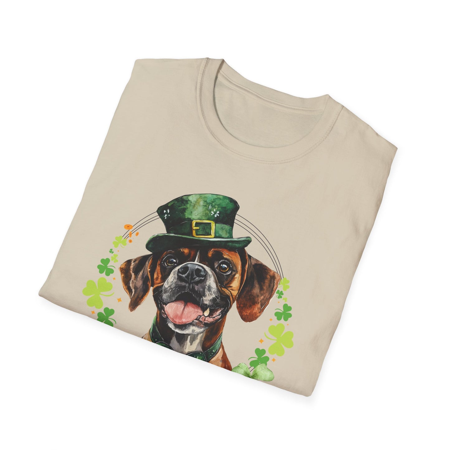 boxer dog lover st. patrick's day tee