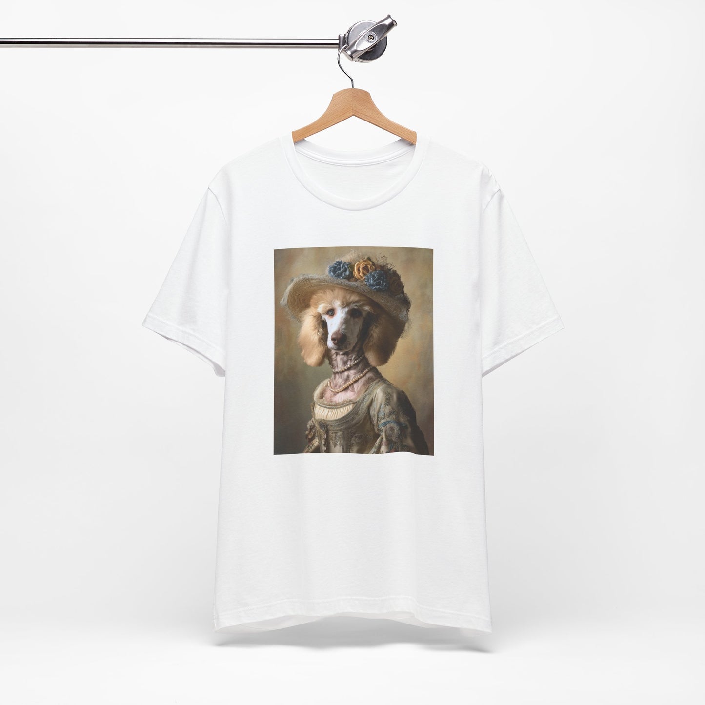 Royal Poodle Portrait Tee – Funny Dog Lover Gift – Customizable Shirt