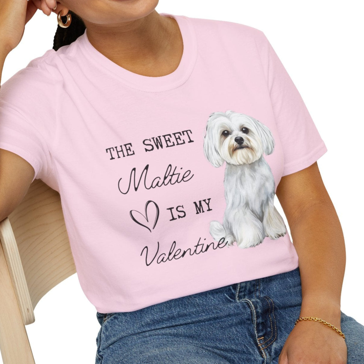 Maltese - The Sweet Maltie is My Valentine - Shirt