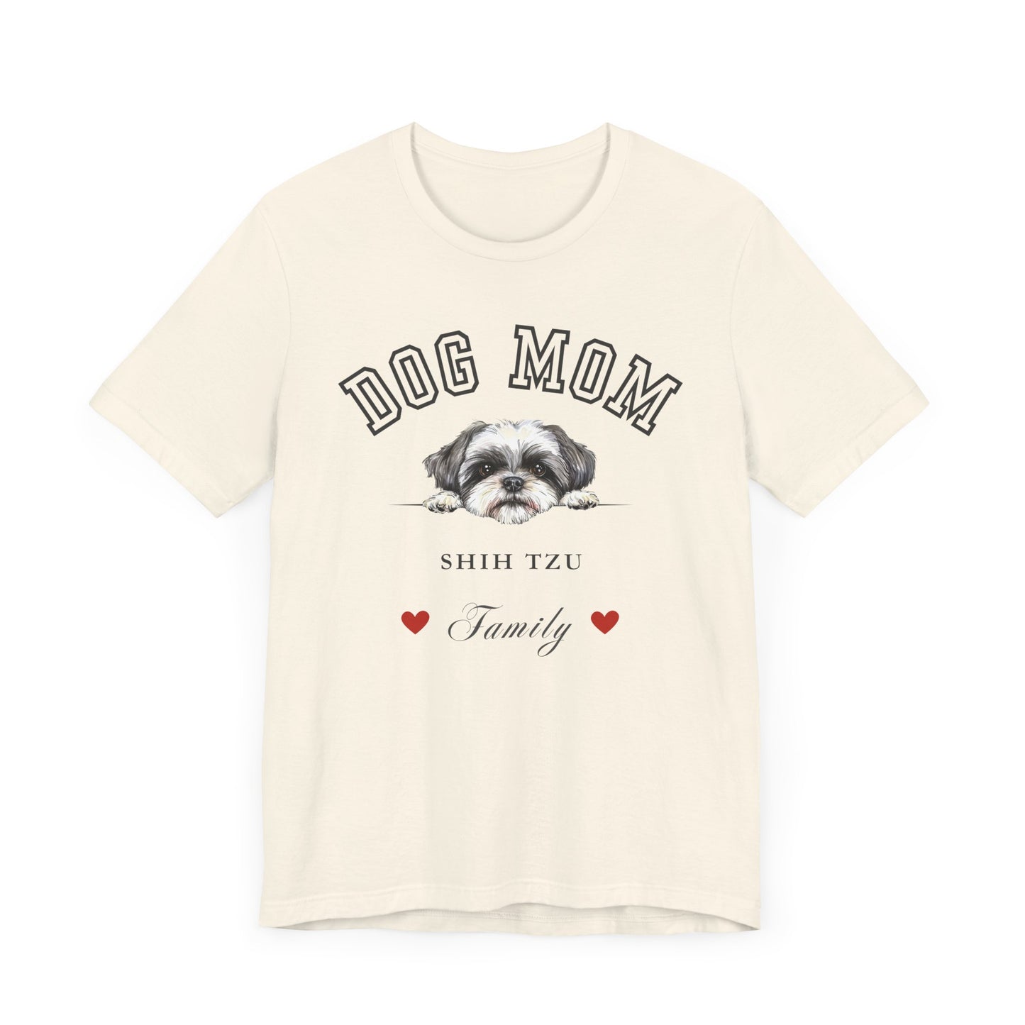 Shih Tzu Mom Family T-Shirt - Mother’s Day Gift for Dog Lovers