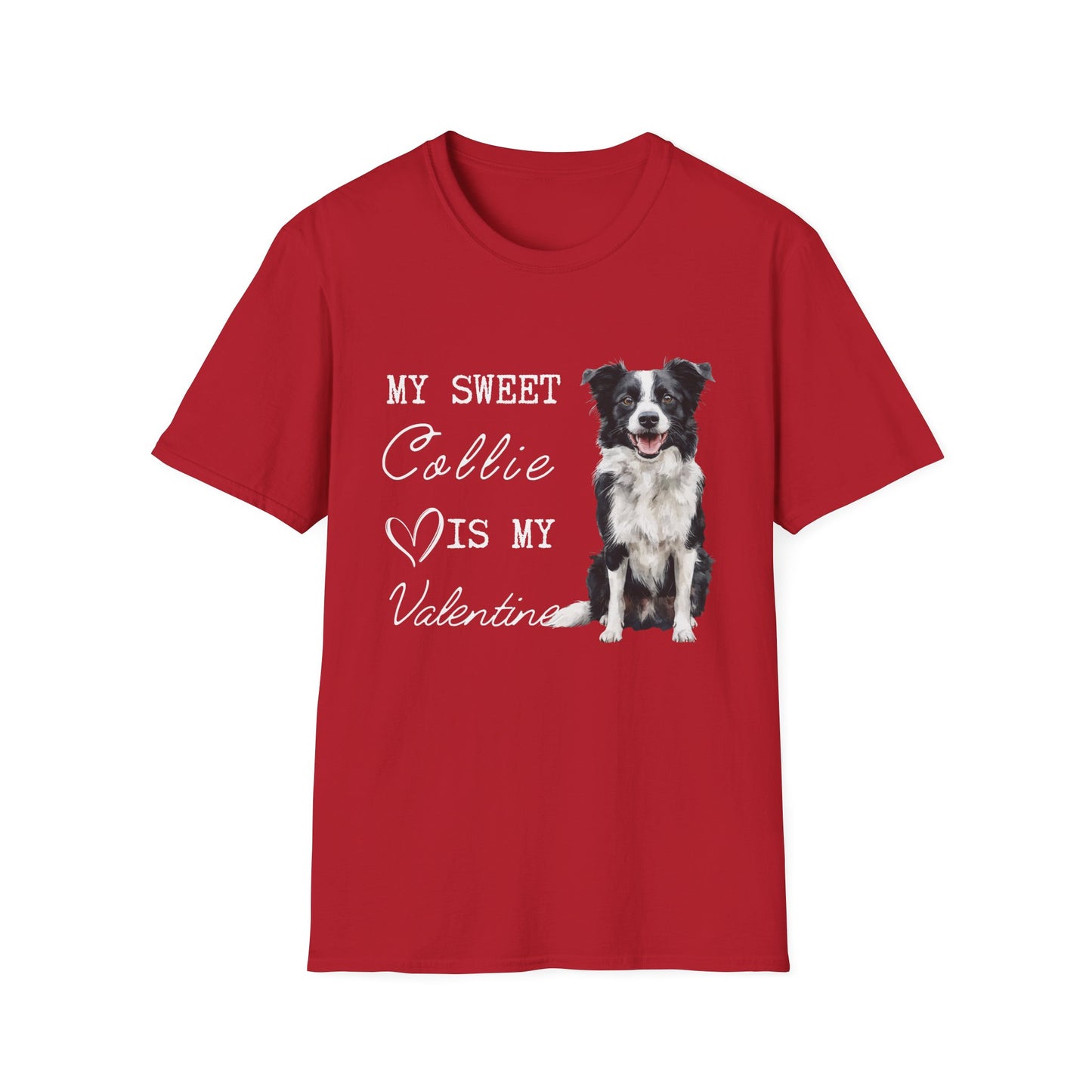 Border Collie Valentine's Day Shirt