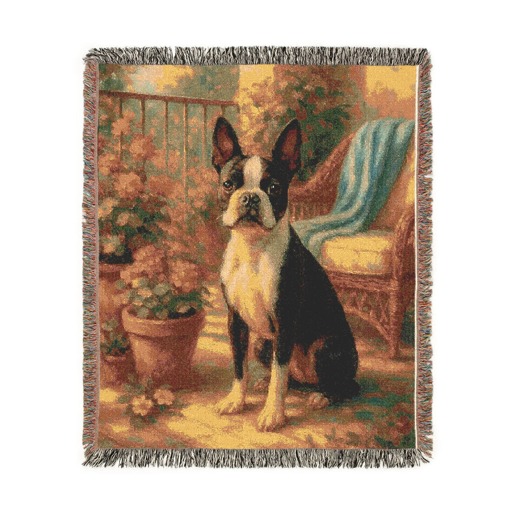 boston terrier throw blanket