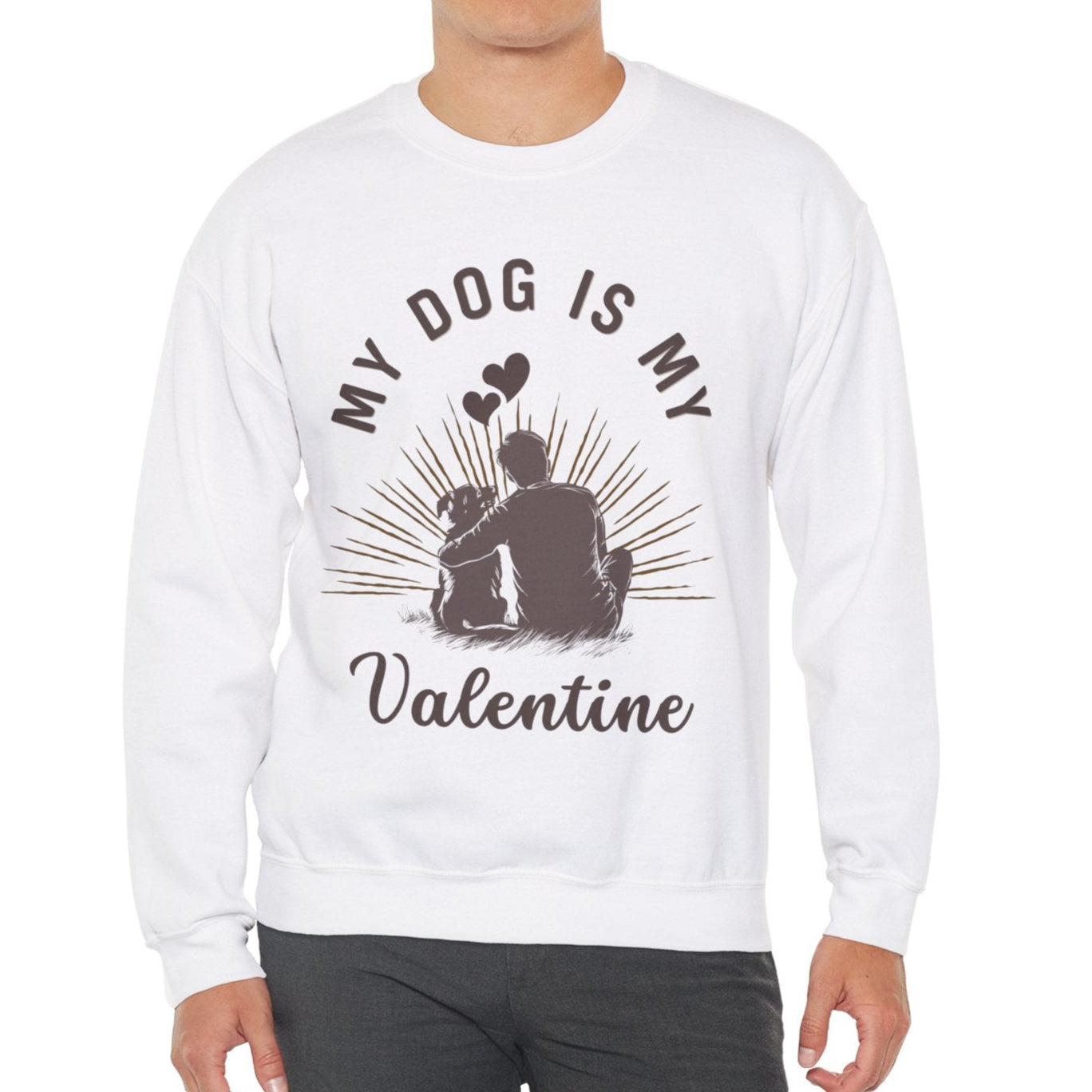 My Dog, My Valentine - Dog Dad Edition Sweater