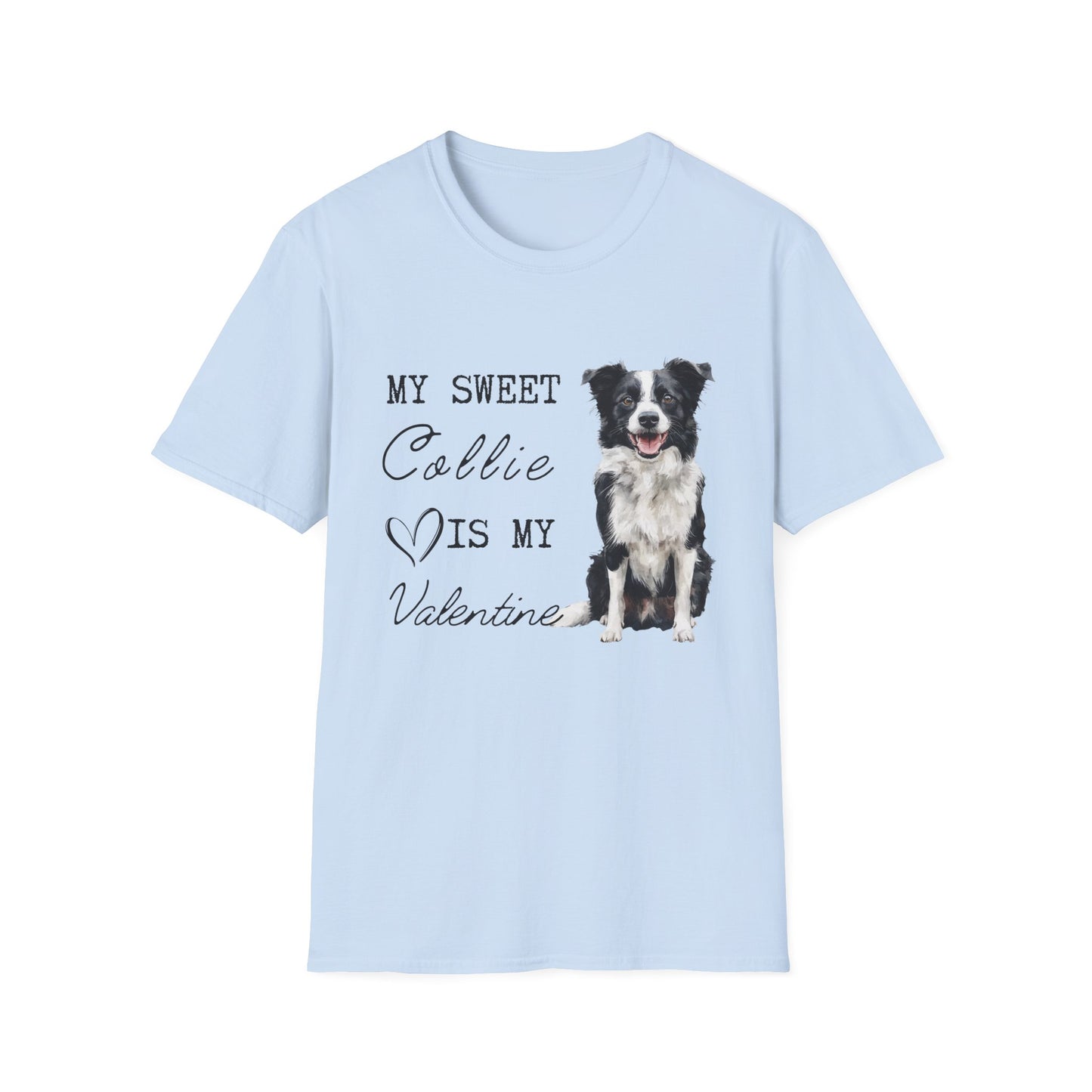Border Collie Valentine's Day Shirt
