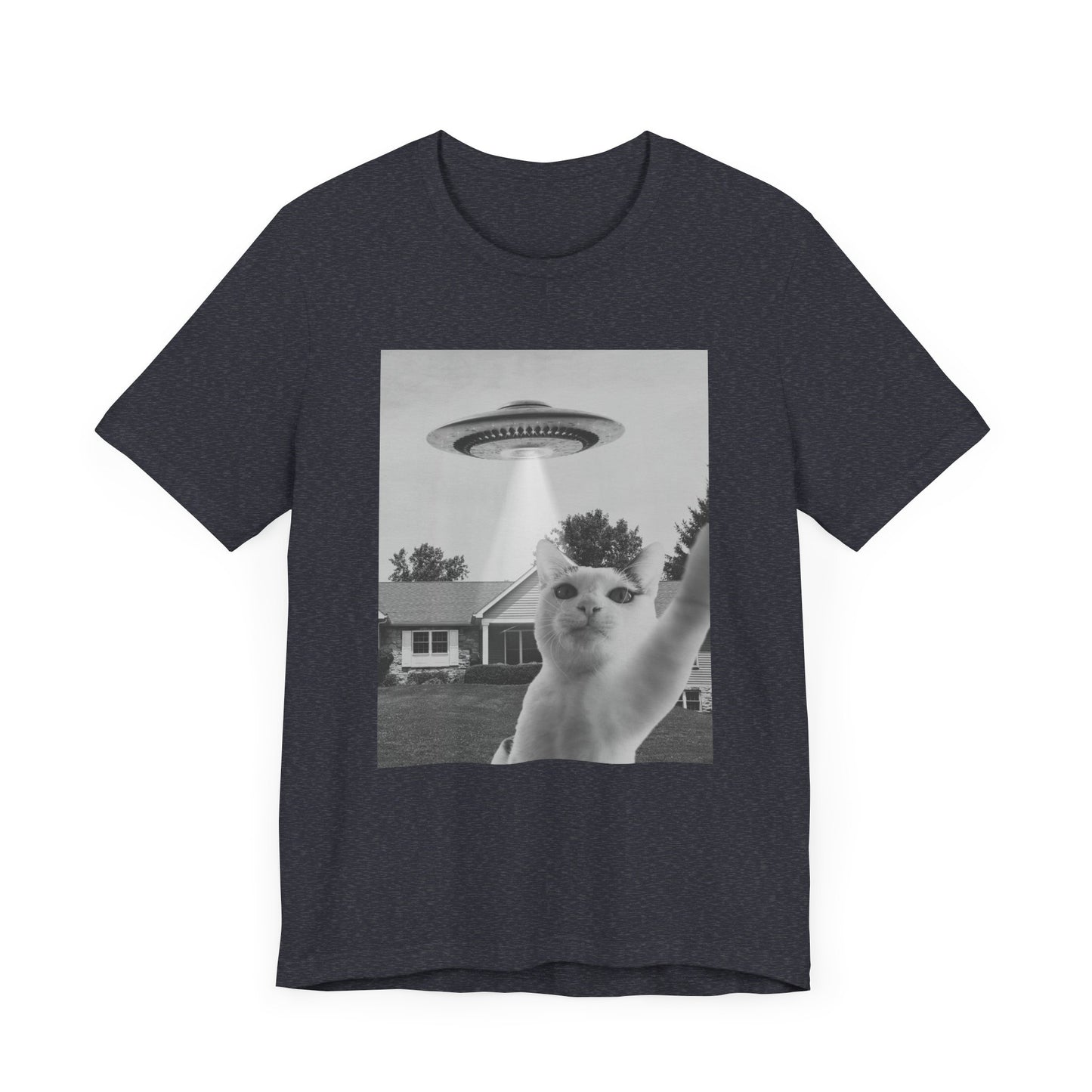 Funny Cat Alien Selfie T-Shirt