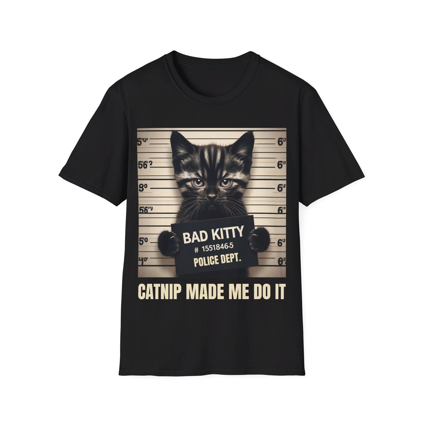 "Catnip Made Me Do It" Unisex Softstyle T-Shirt