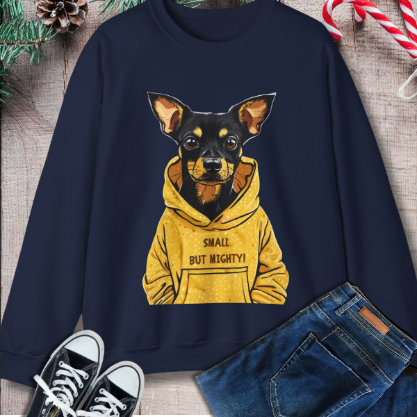 "Small but Mighty" Terrier Pinscher Sweatshirt – Dog Lovers Favourite