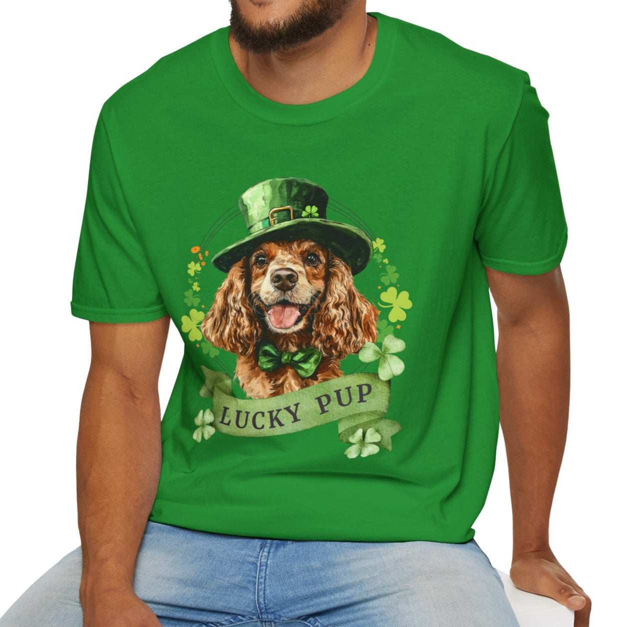 cocker spaniel st. patrick's day t-shirt