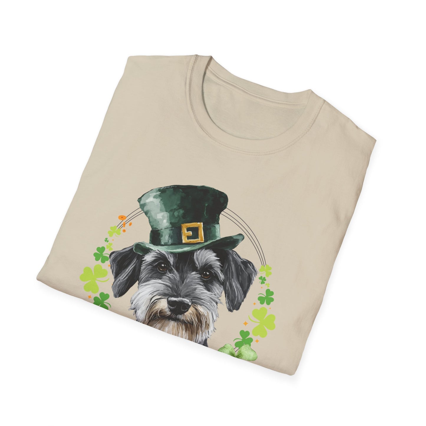 schnauzer dog lover st. patrick's day t-shirt