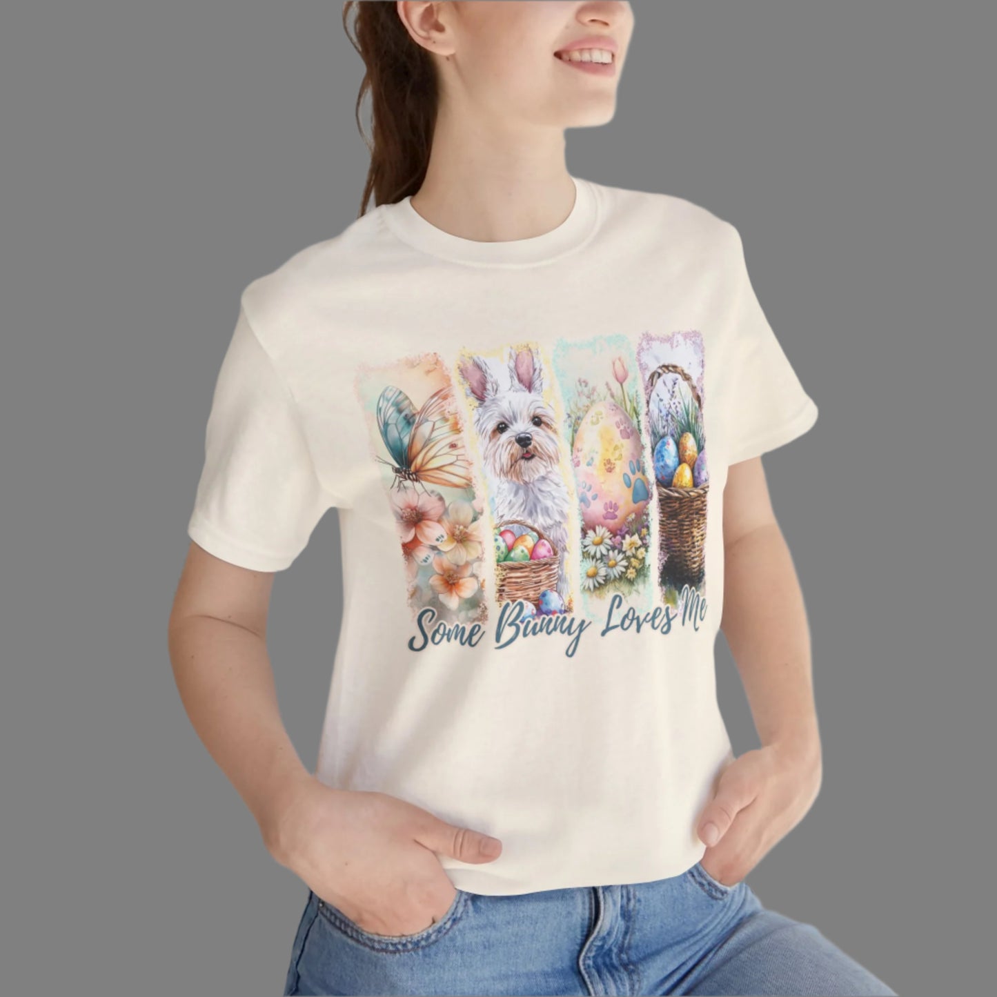 Westie Easter T-Shirt – "Some Bunny Loves Me"