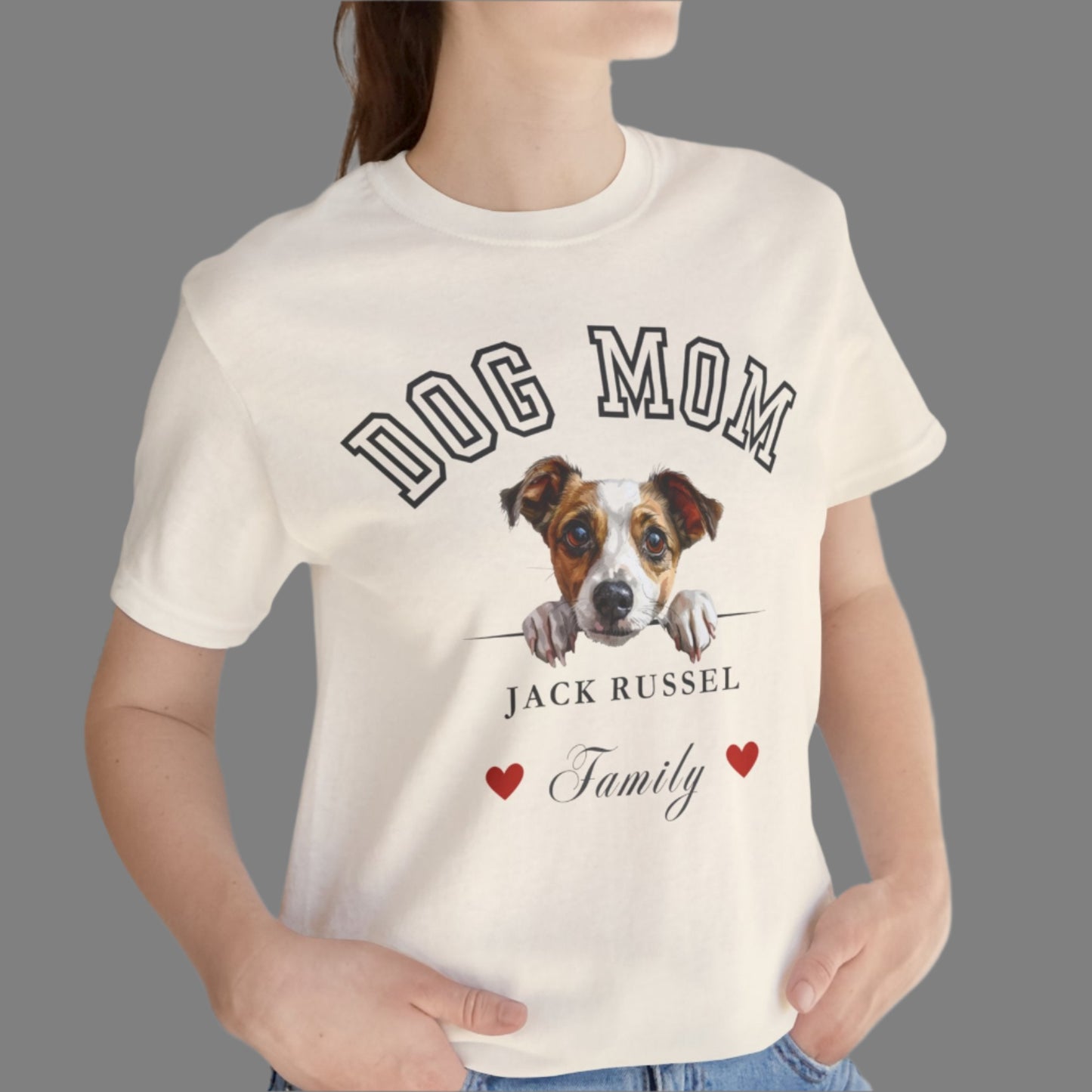 Jack Russel Mom Family T-Shirt - Mother’s Day Gift for Dog Lovers