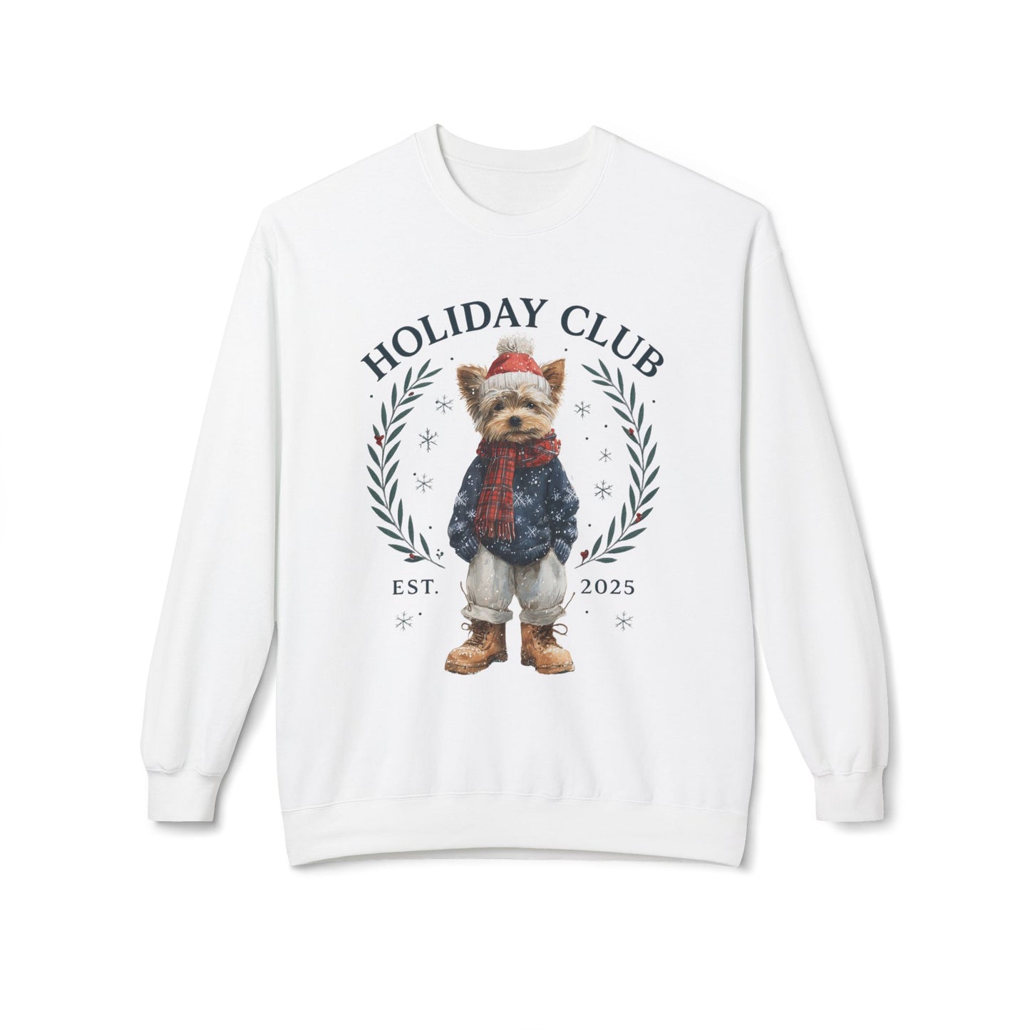 Yorkie Holiday Club Christmas Sweater