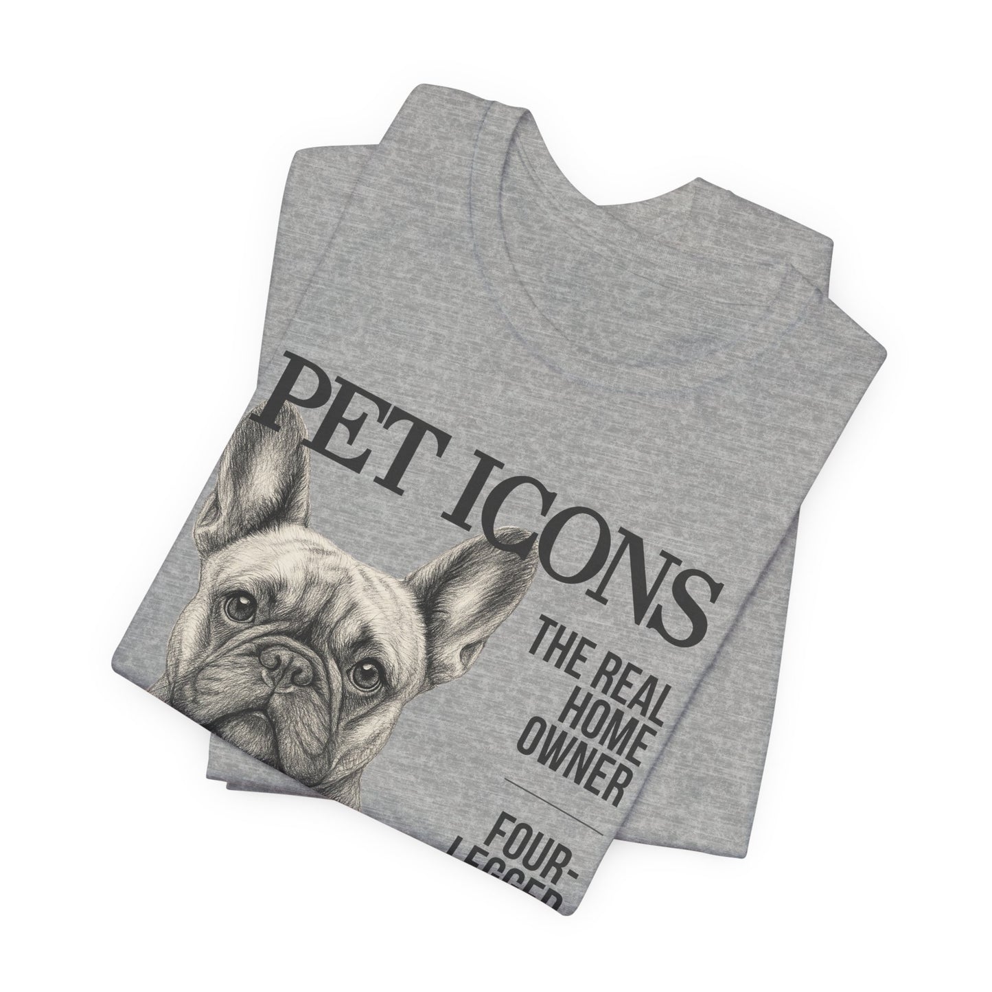Pet Icons T-shirt - Frenchie Edition