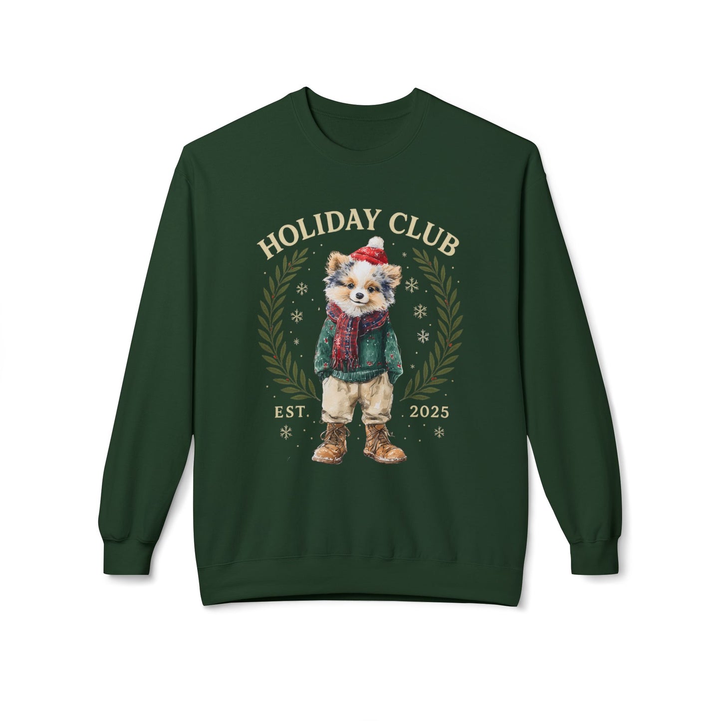 Pomeranian Holiday Club Christmas Sweater