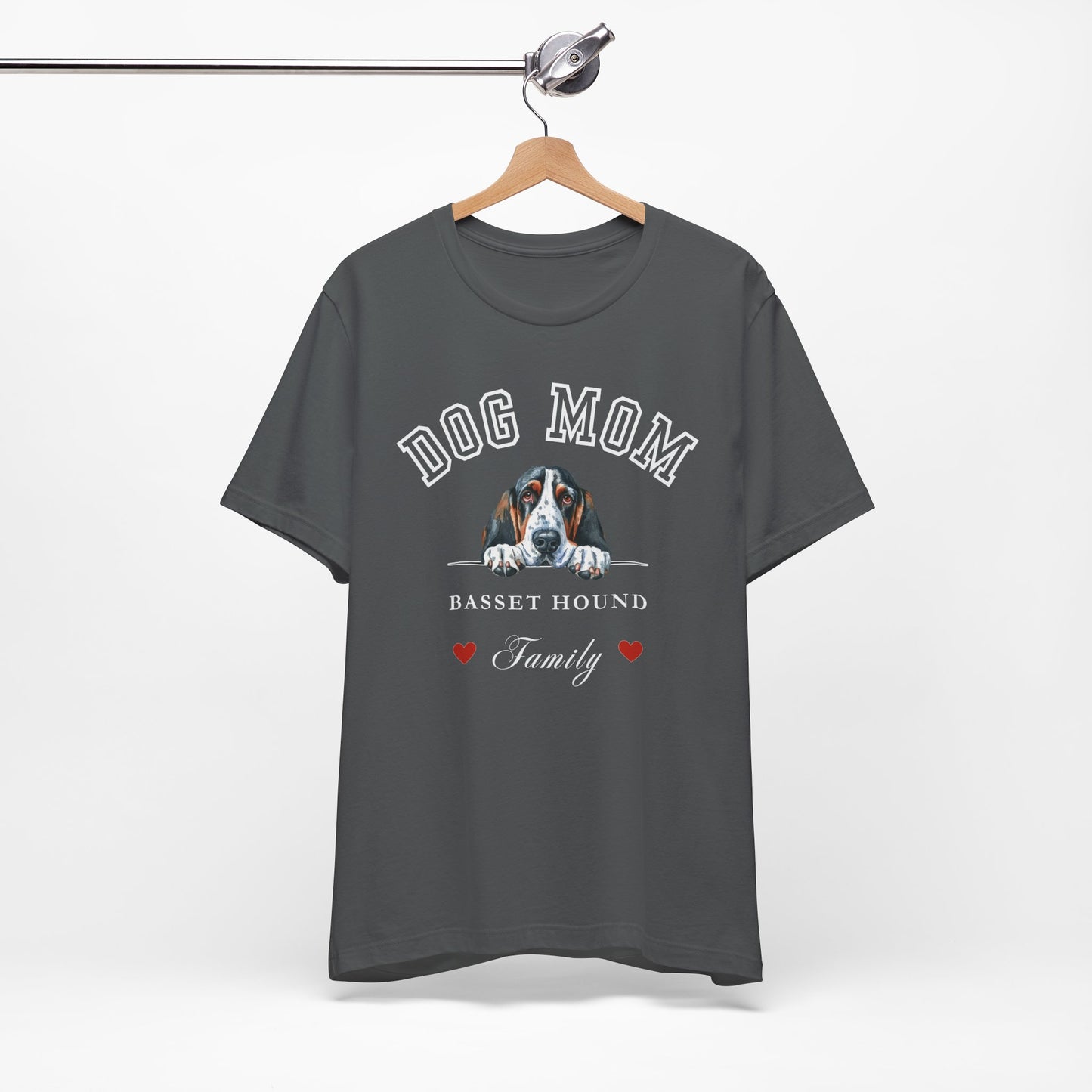 Busset Hound Mom Family T-Shirt - Mother’s Day Gift for Dog Lovers