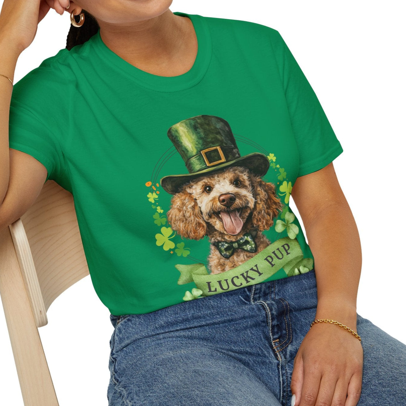 poodle lover st. patrick's day tee