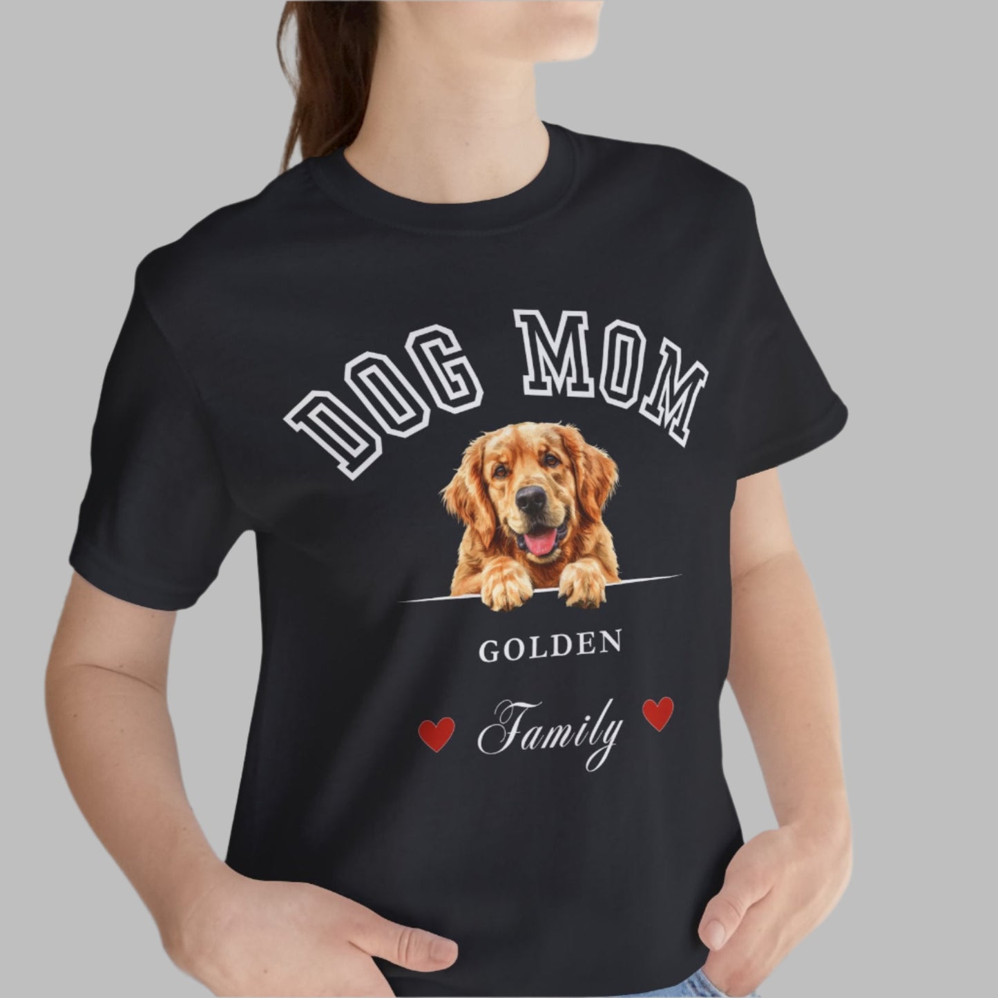 Golden Retriever Mom Family T-Shirt - Mother’s Day Gift for Dog Lovers