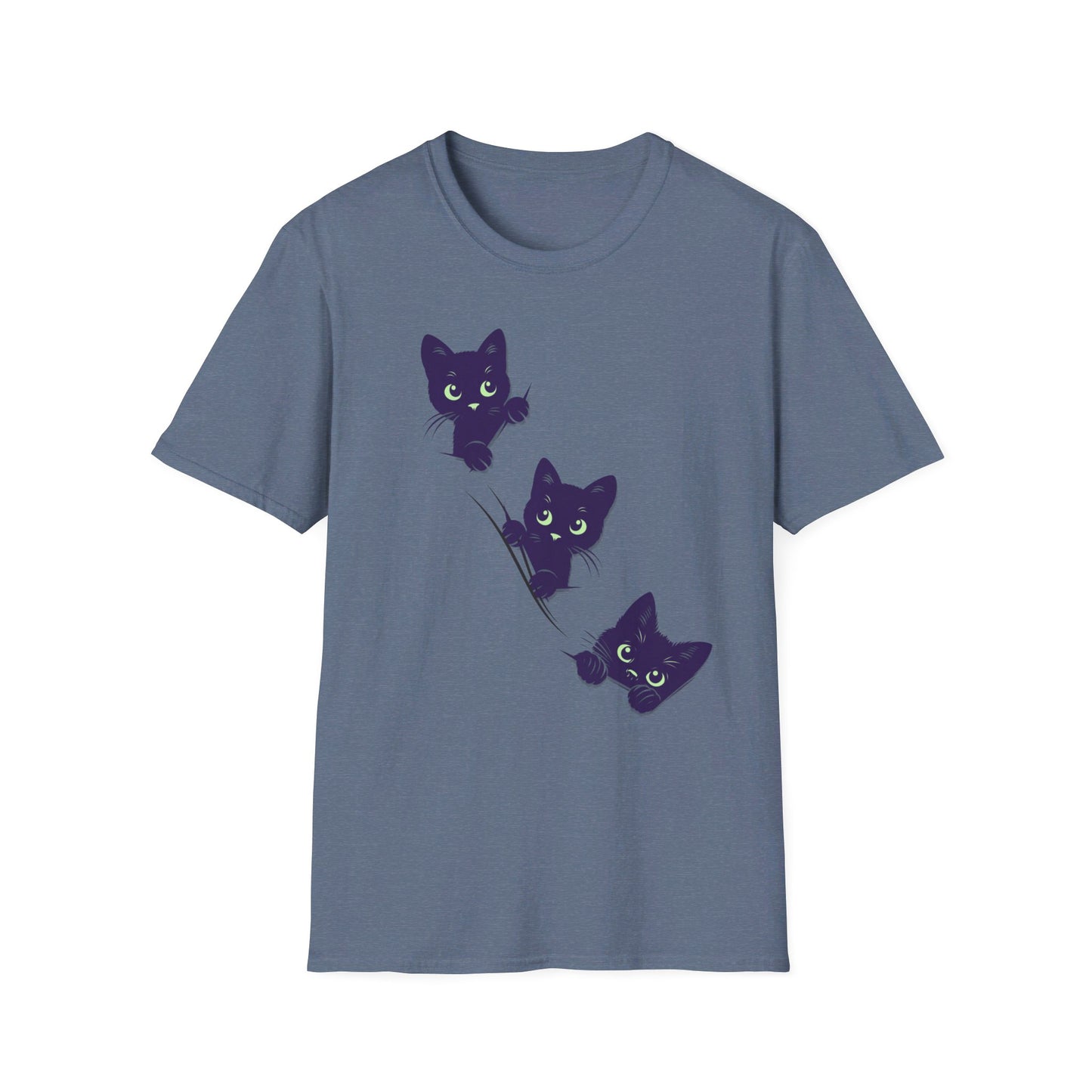 "Peeking Cats" Unisex Softstyle T-Shirt