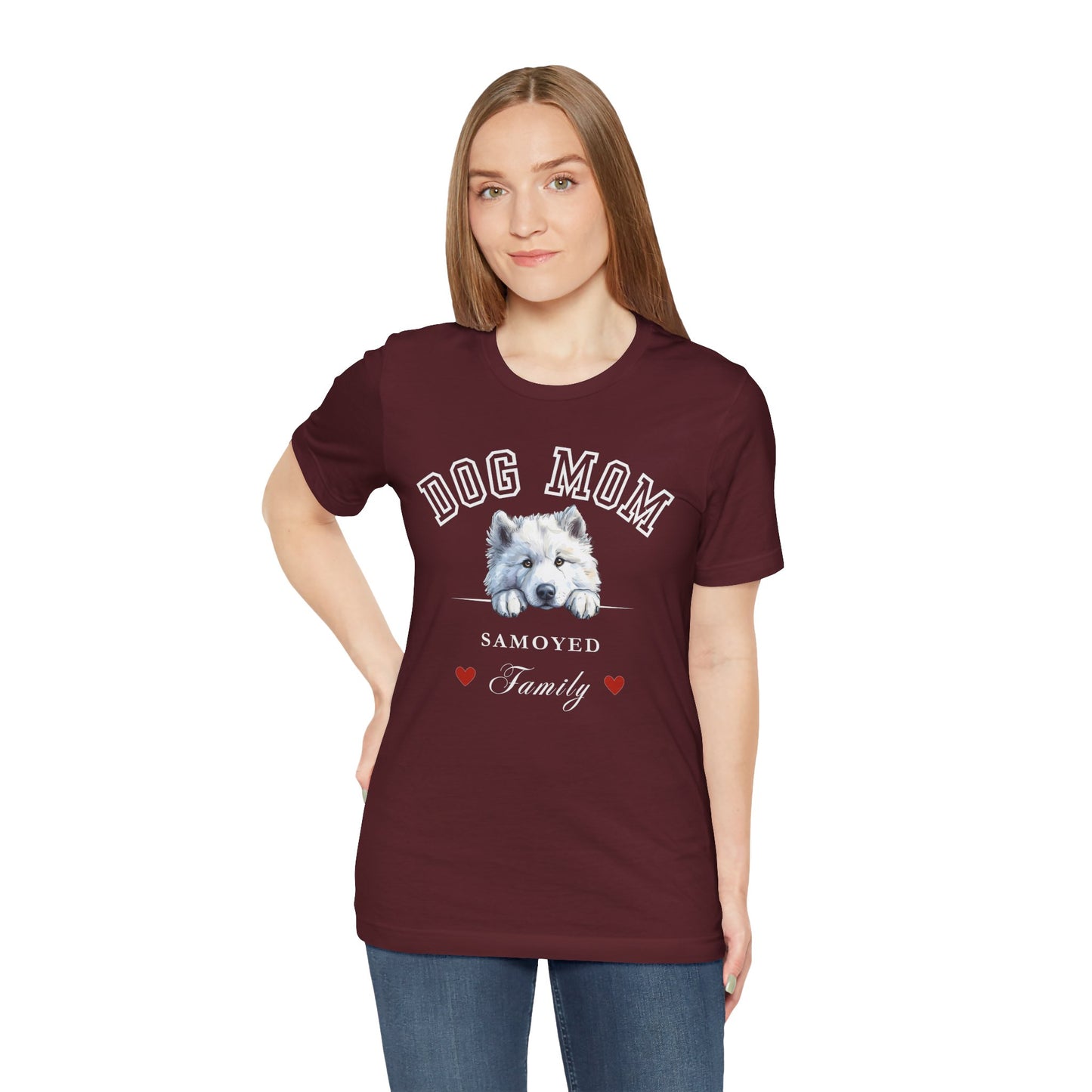 Samoyed Dog Mom Family T-Shirt - Mother’s Day Gift for Dog Lovers