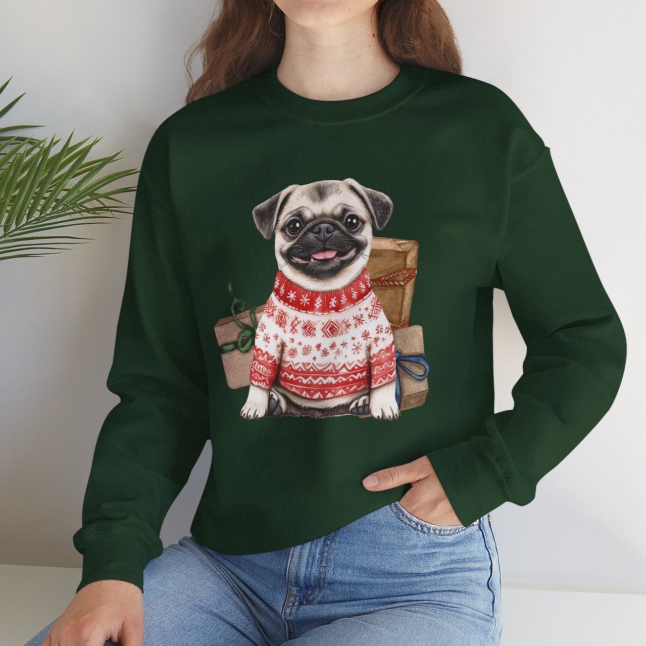 Pug Christmas Sweatshirt