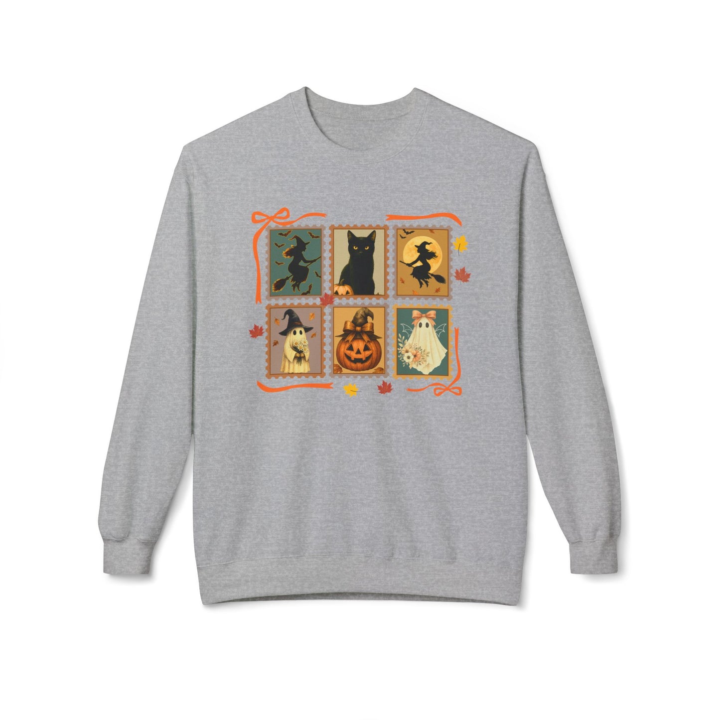 Halloween Autumn Stamp Sweatshirt – Personalized Halloween Pet Edition