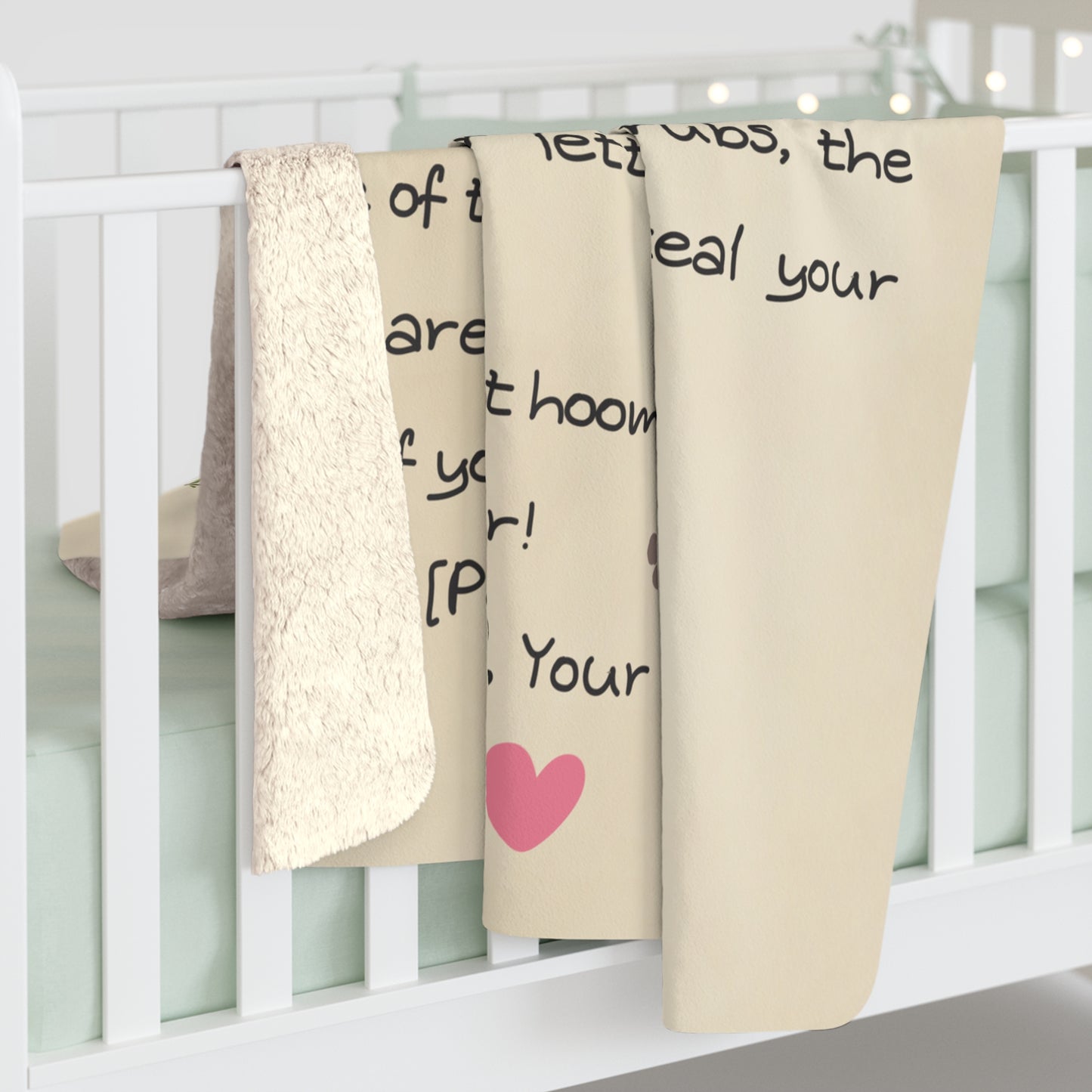 Personalized Dog Mom Blanket – Letter From Your Dog with Photo &Name - Shepra Fleece Blanket