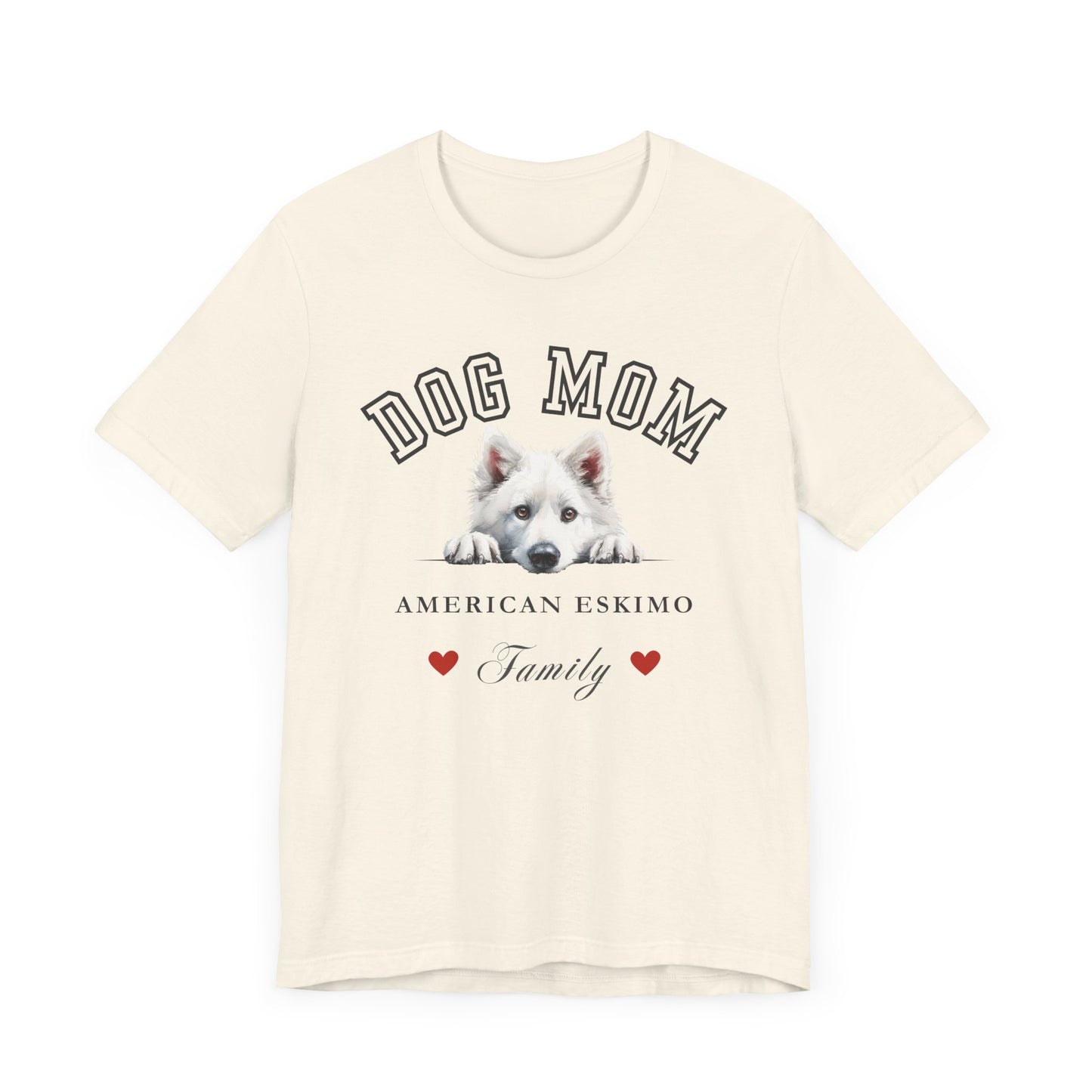 American Eskimo Dog Mom Family T-Shirt - Mother’s Day Gift for Dog Lovers
