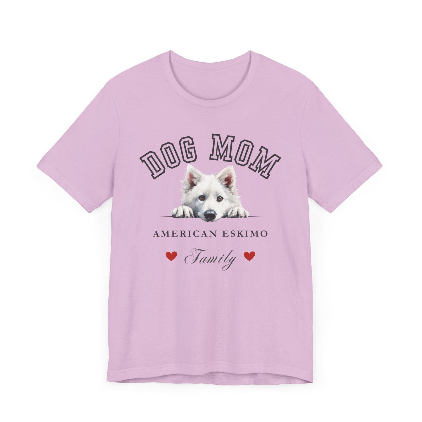 American Eskimo Dog Mom Family T-Shirt - Mother’s Day Gift for Dog Lovers