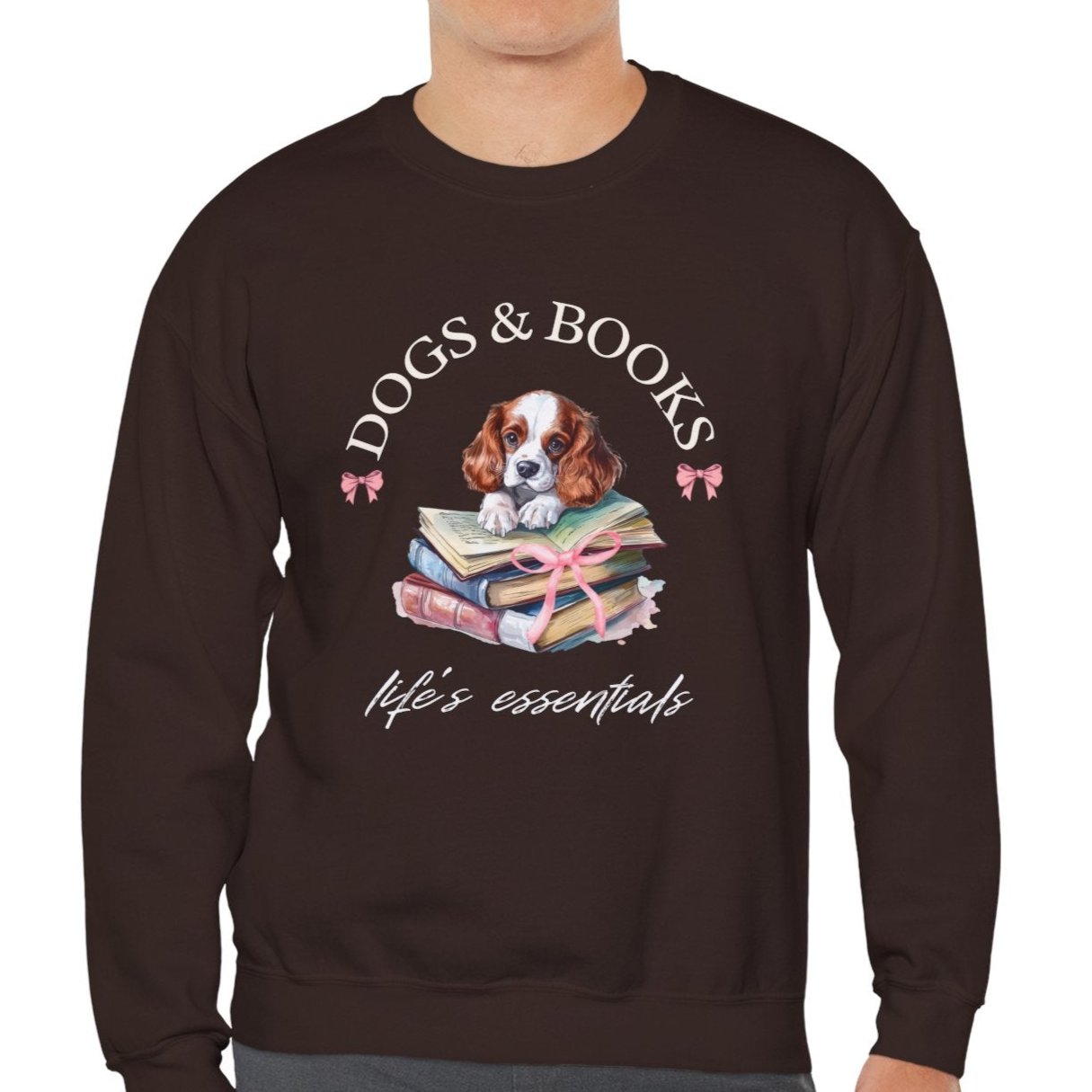 Cavalier King Charles "Dogs & Books" Sweatshirt