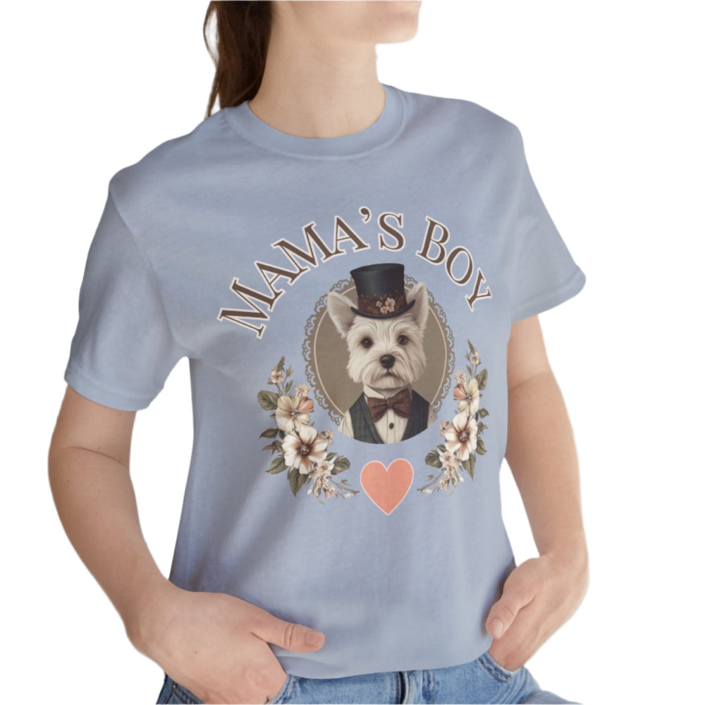 westie mama's boy shirt vintage shabby chic style