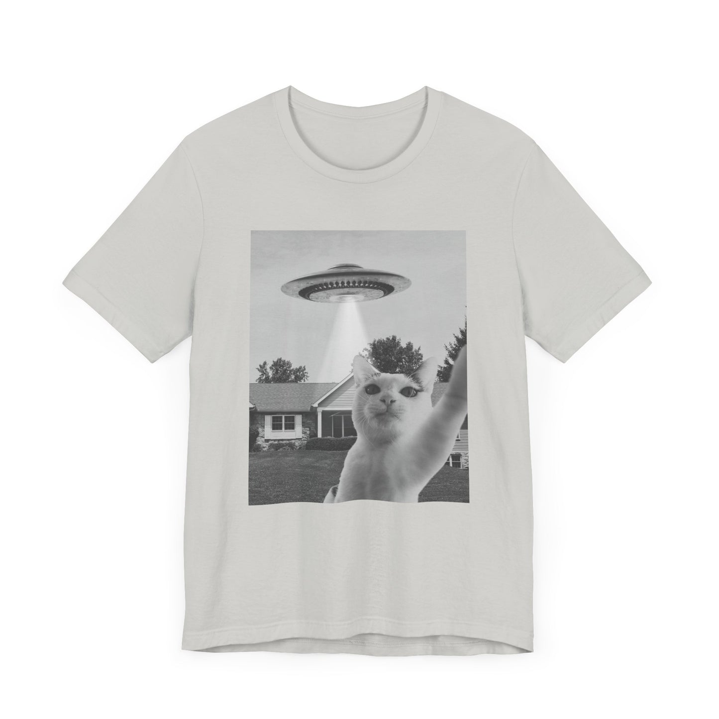 Funny Cat Alien Selfie T-Shirt