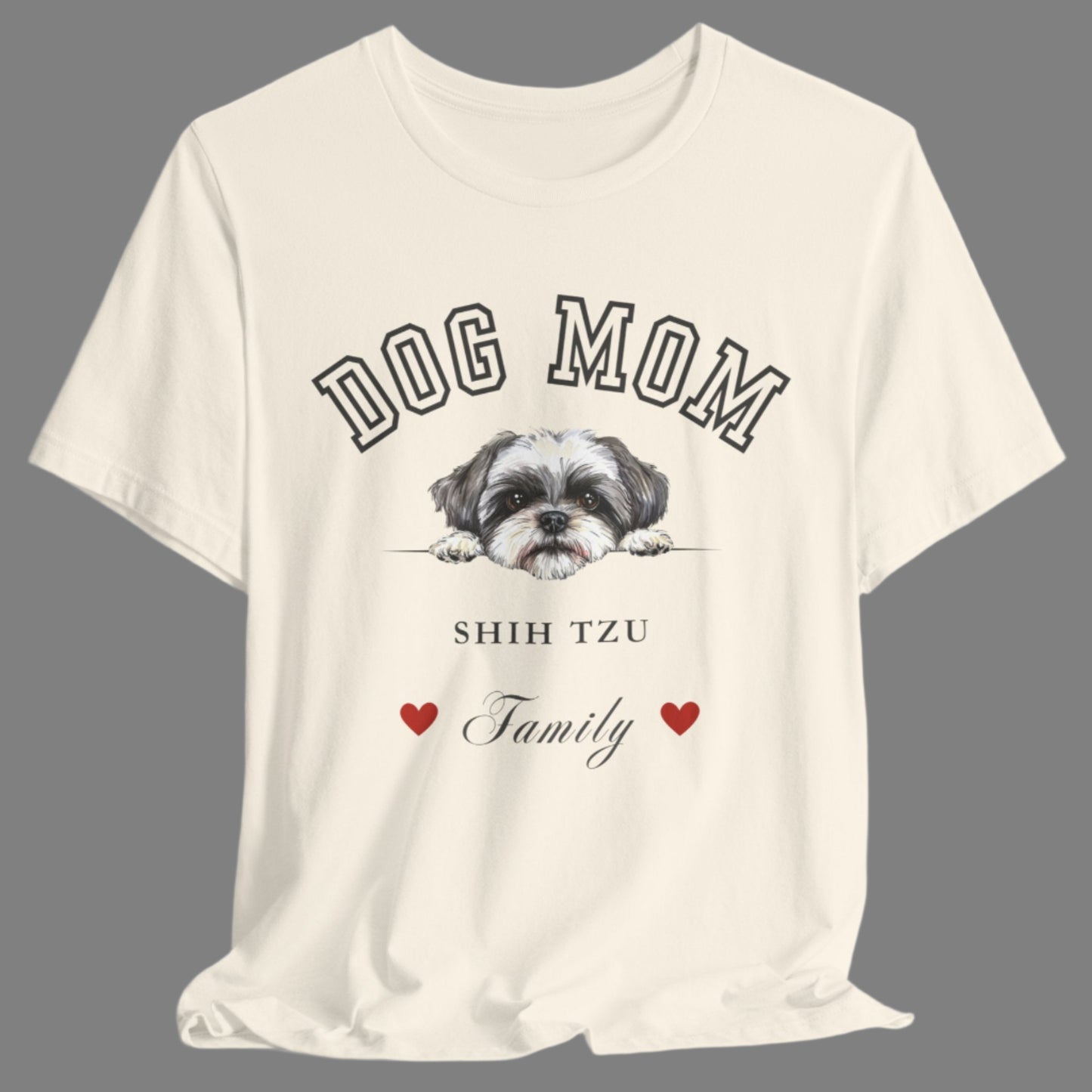 Shih Tzu Mom Family T-Shirt - Mother’s Day Gift for Dog Lovers
