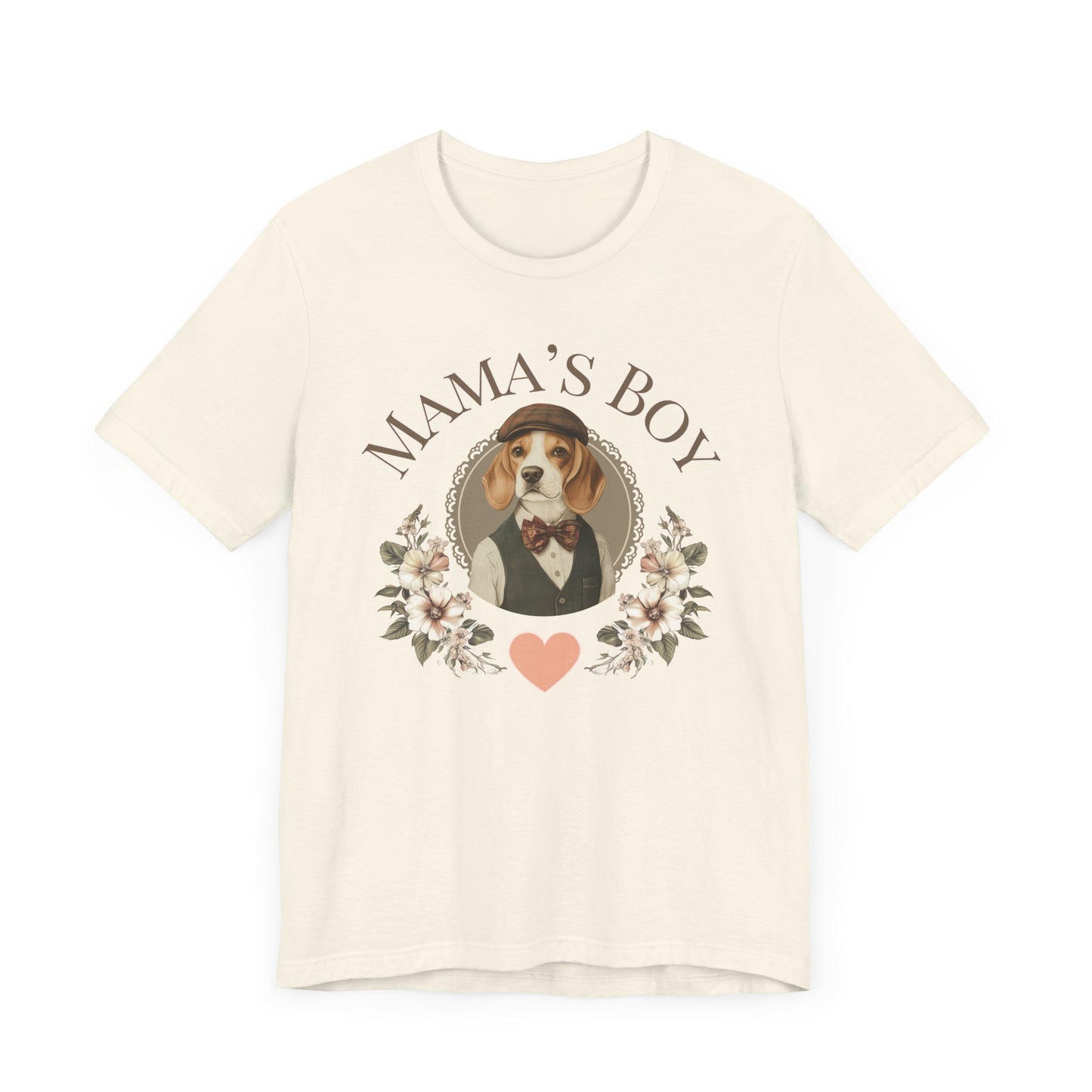 vintage shabby chic style beagle t-shirt mama's boy