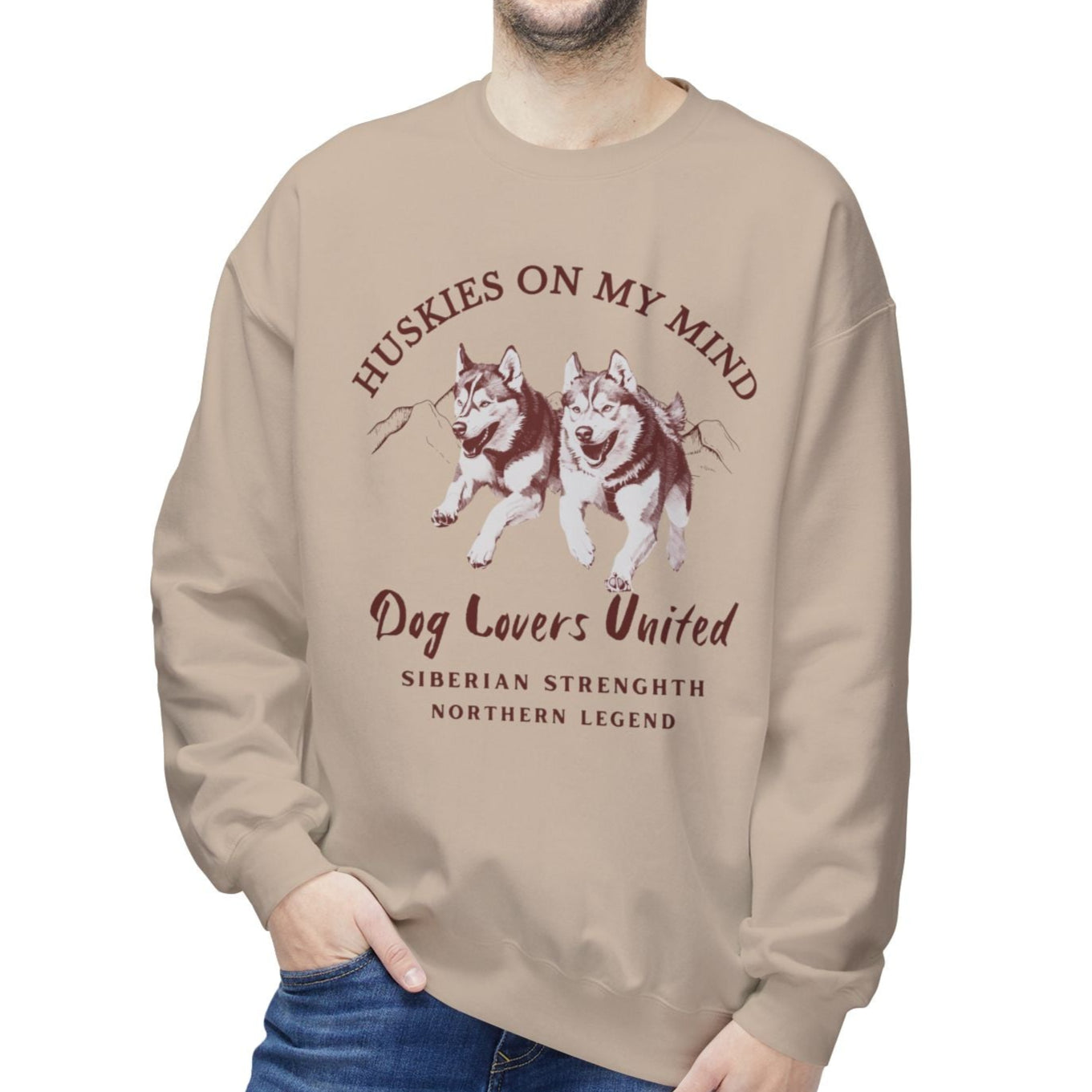 Siberian Husky Sweater for Dog Lovers - Huskies on My Mind