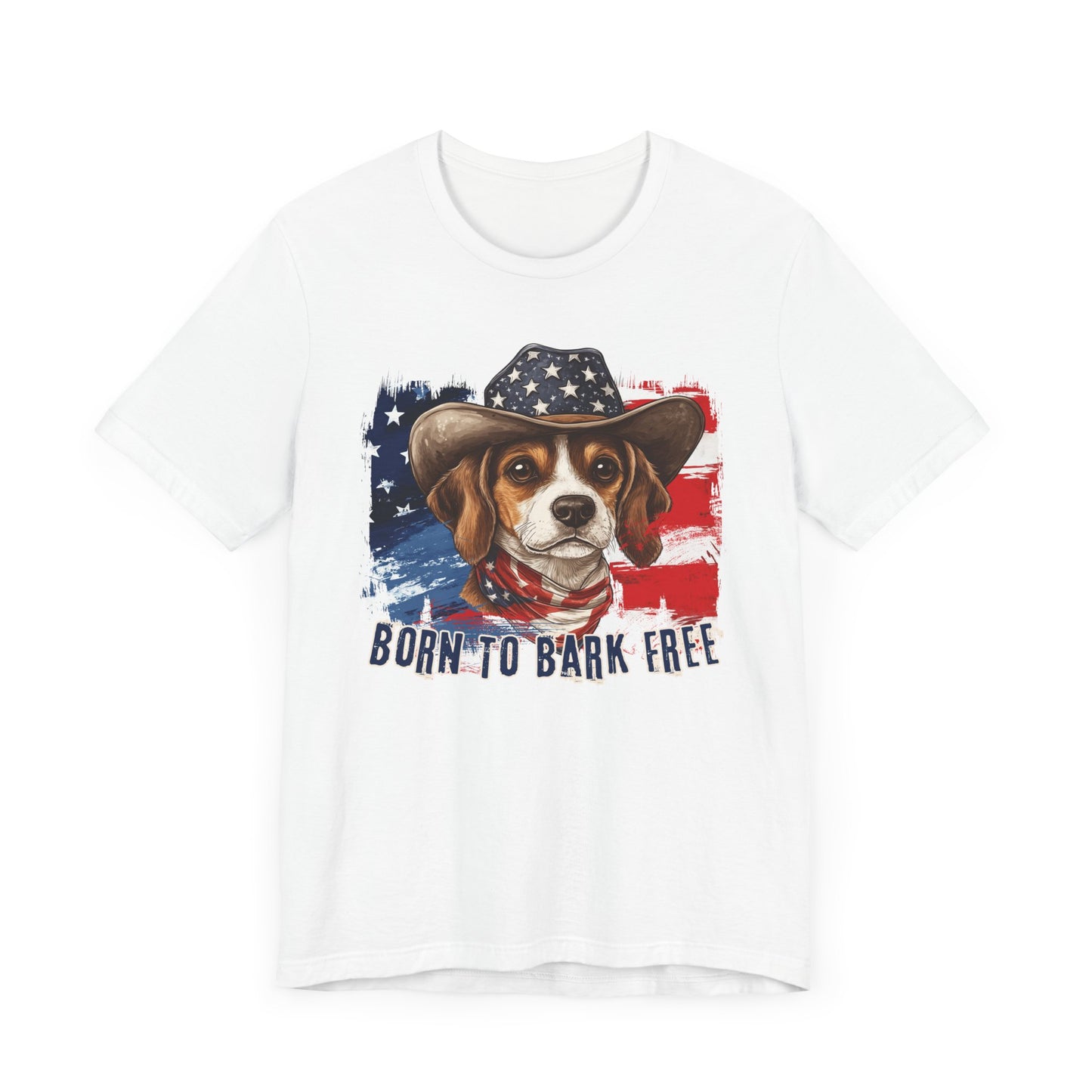 born to bark free beagle patriotic t-shirt, 4th of july, independance day dog lover t-shirt