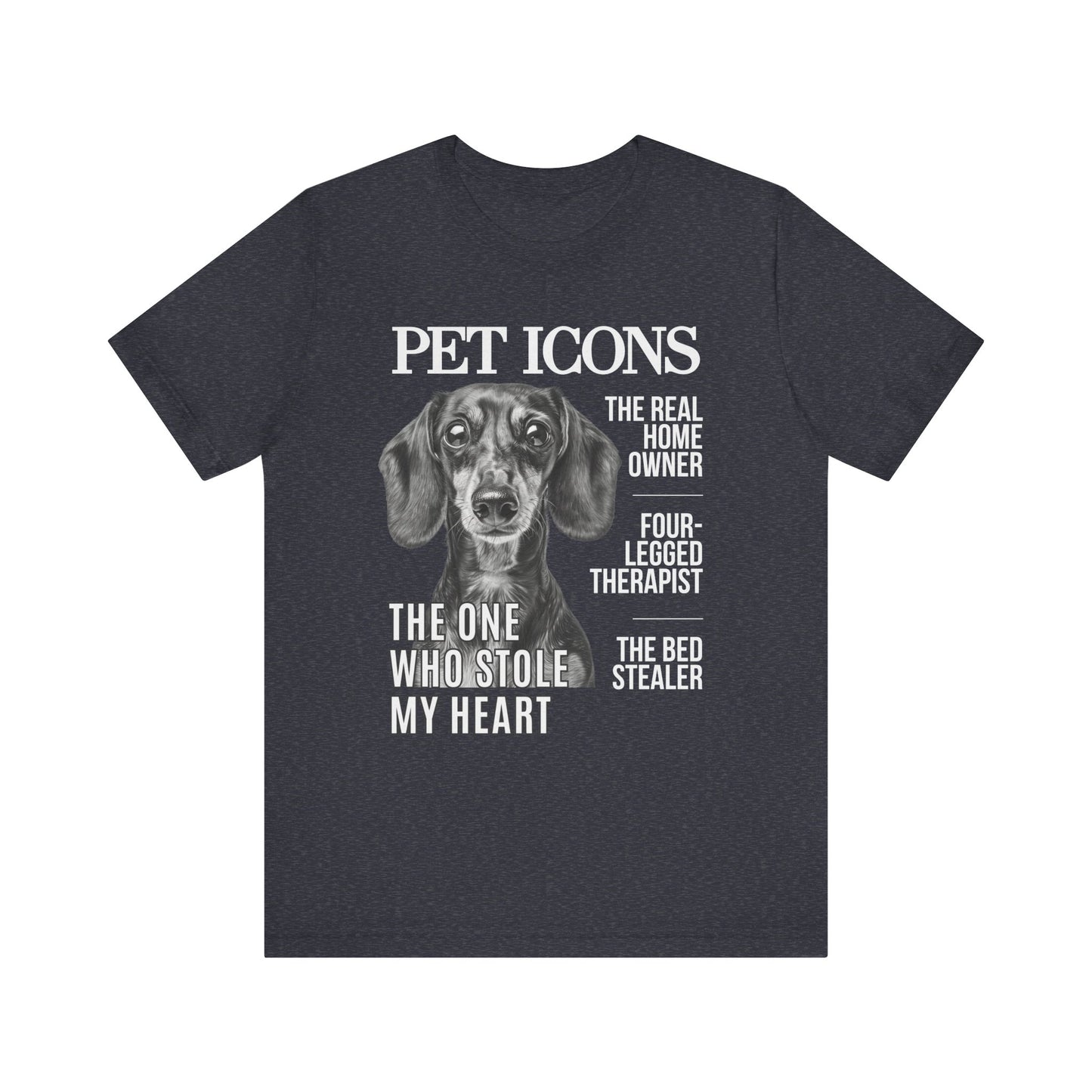 Pet Icons T-shirt - Dachshund Edition