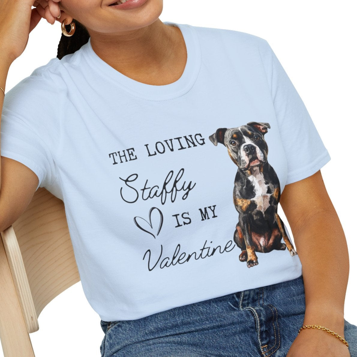 Staffordshire Terrier - The Loving Staffy is My Valentine - Shirt