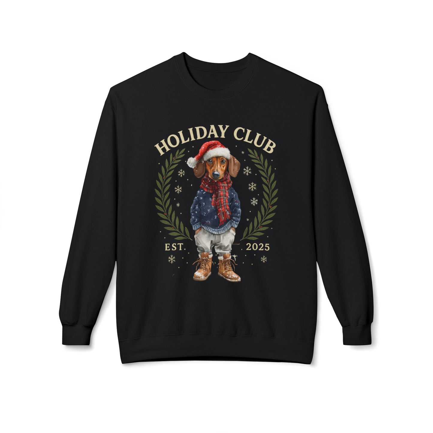 Dachshund Holiday Club Christmas Sweater