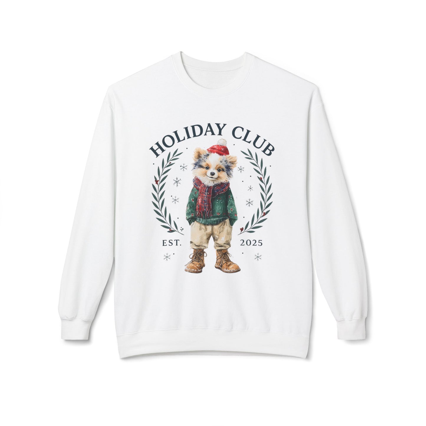 Pomeranian Holiday Club Christmas Sweater