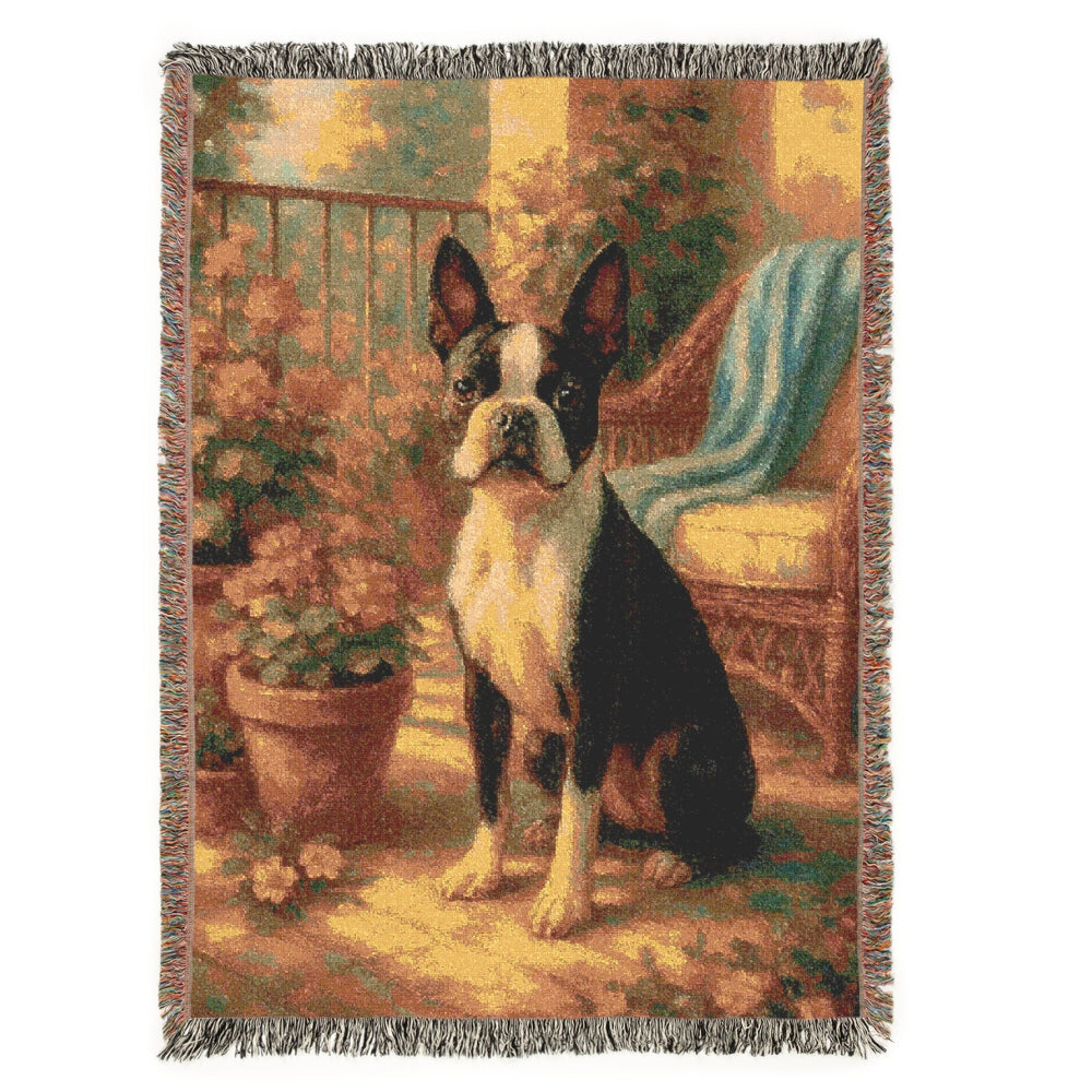 boston terrier throw blanket