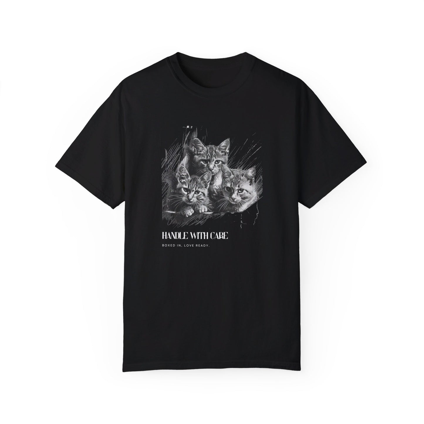 "Boxed In. Love Ready" Unisex Garment-Dyed T-shirt