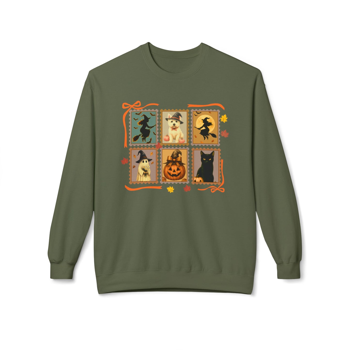 Halloween Westie Lover Stamp Sweatshirt – Personalized Halloween Pet Edition