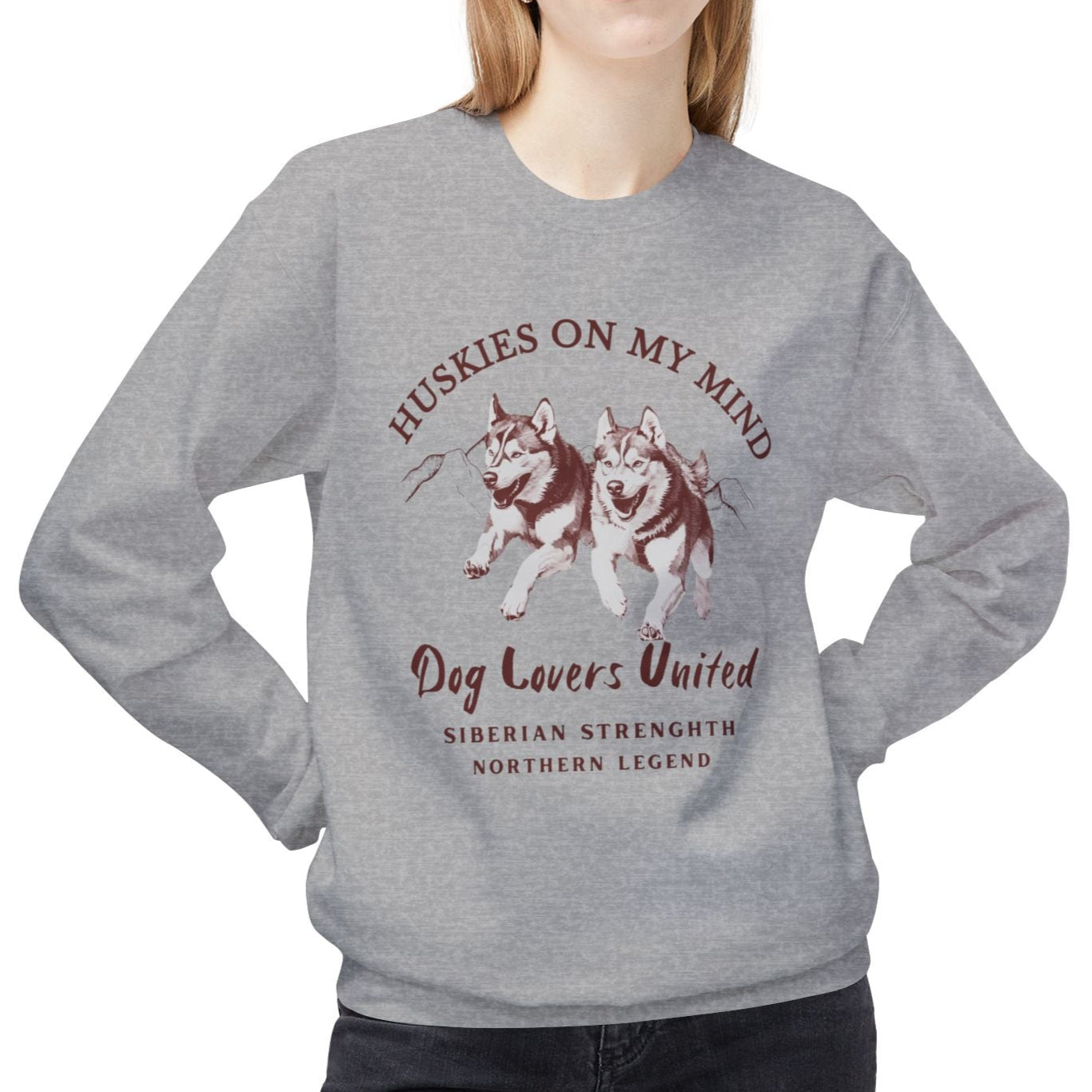 Siberian Husky Sweater for Dog Lovers - Huskies on My Mind
