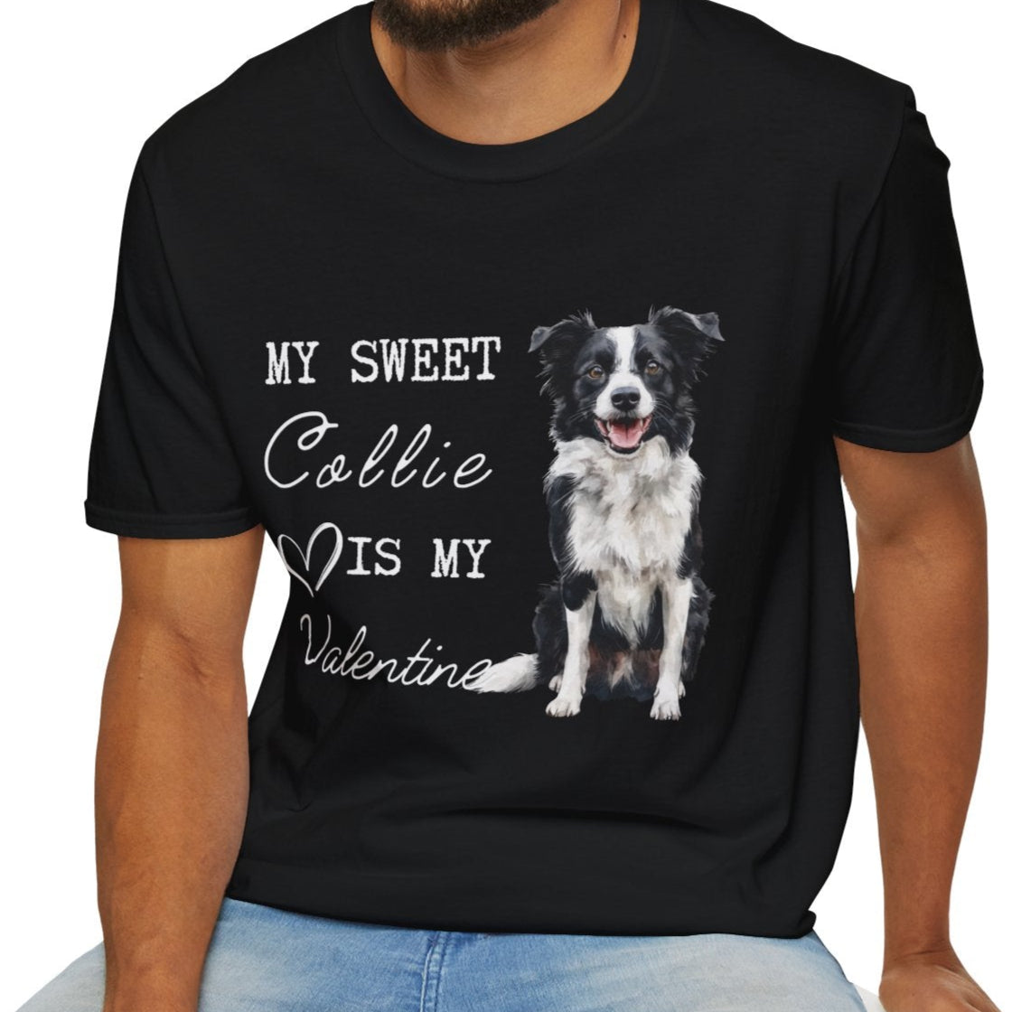 Border Collie Valentine's Day Shirt