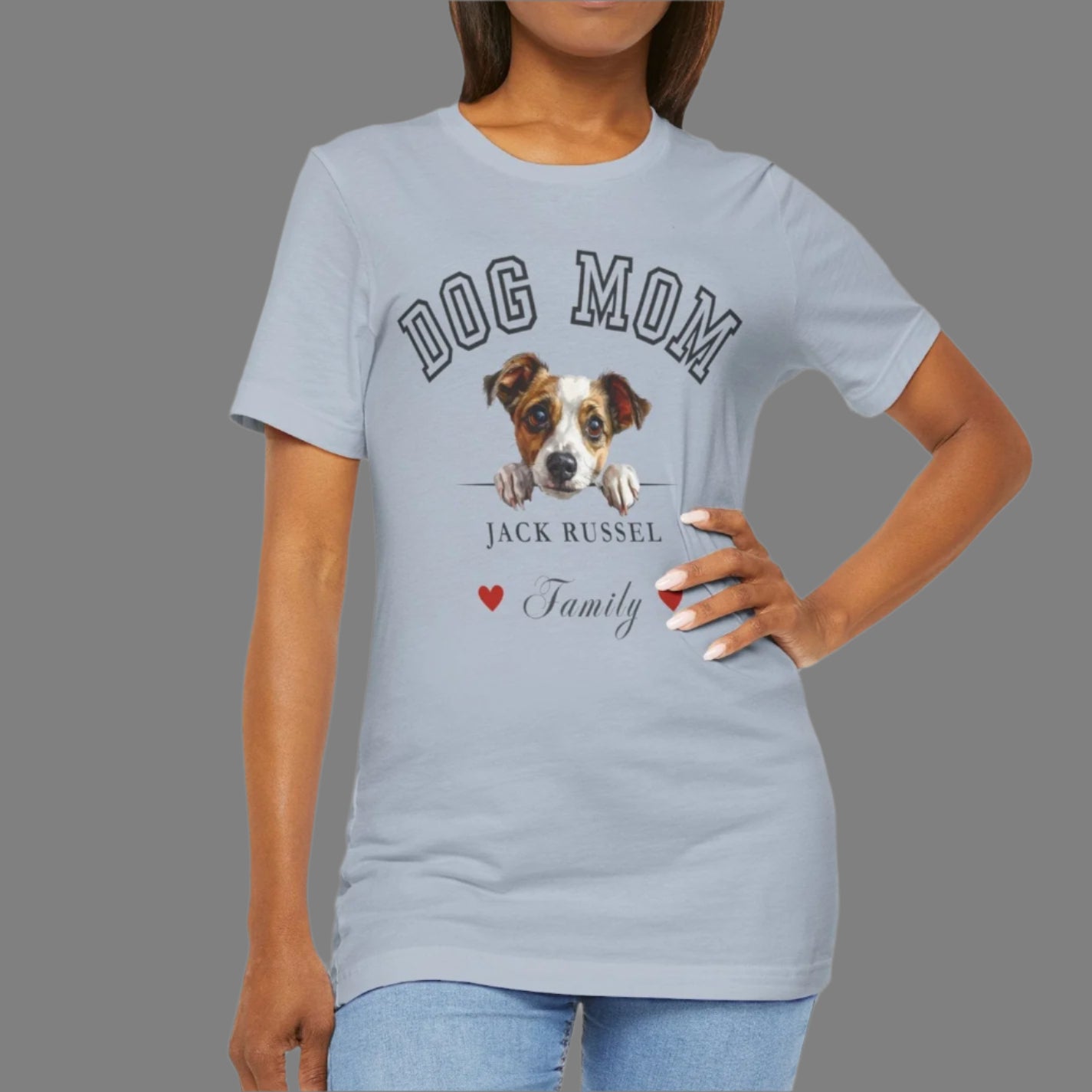 Jack Russel Mom Family T-Shirt - Mother’s Day Gift for Dog Lovers