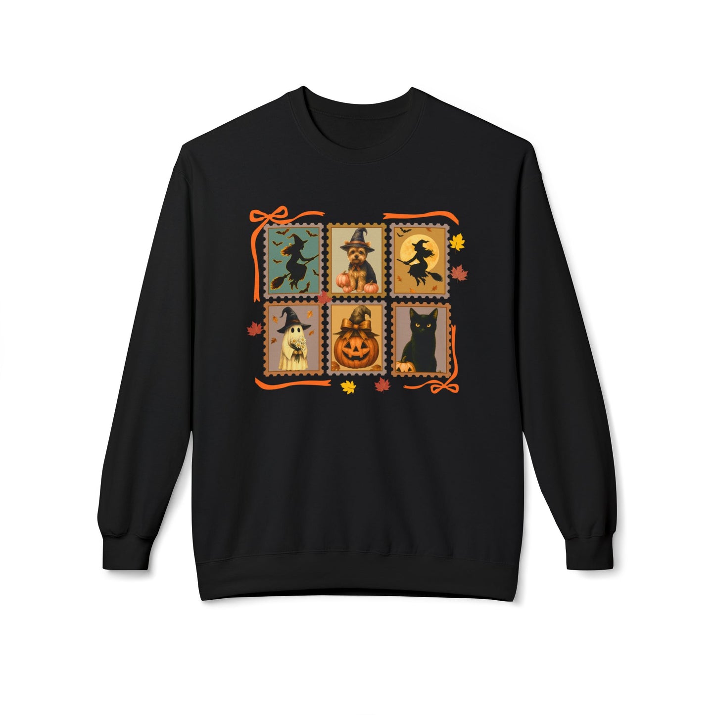 Halloween Yorkie Lover Stamp Sweatshirt – Personalized Halloween Pet Edition