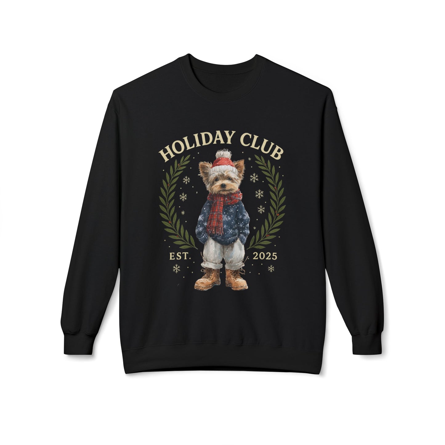 Yorkie Holiday Club Christmas Sweater