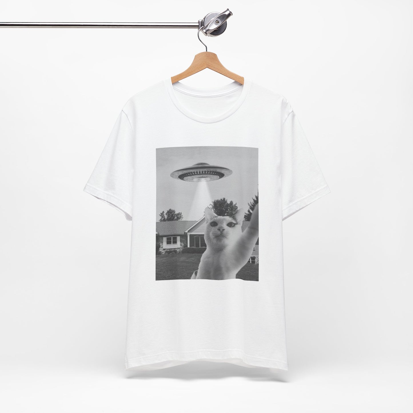 Funny Cat Alien Selfie T-Shirt