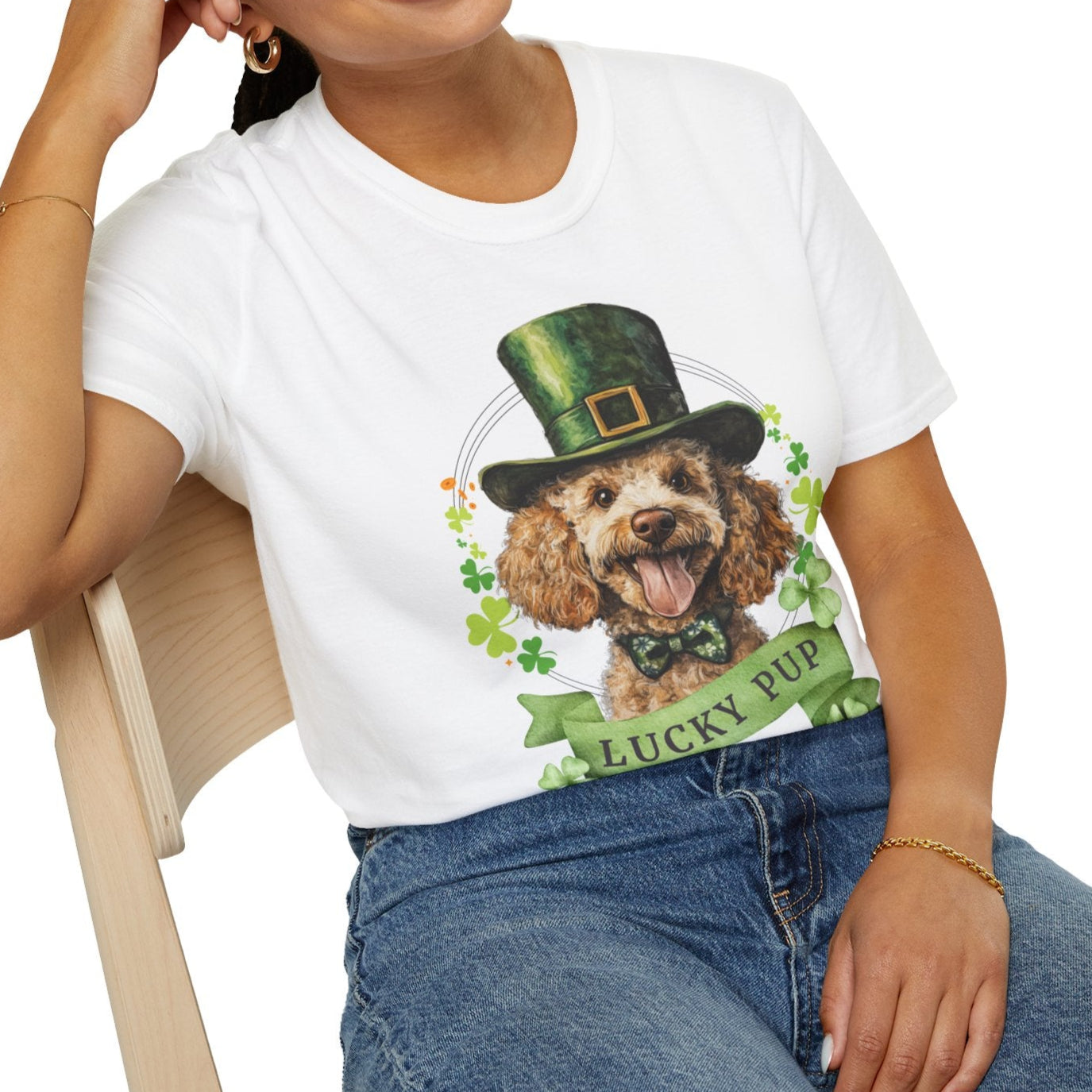 poodle lover st. patrick's day tee